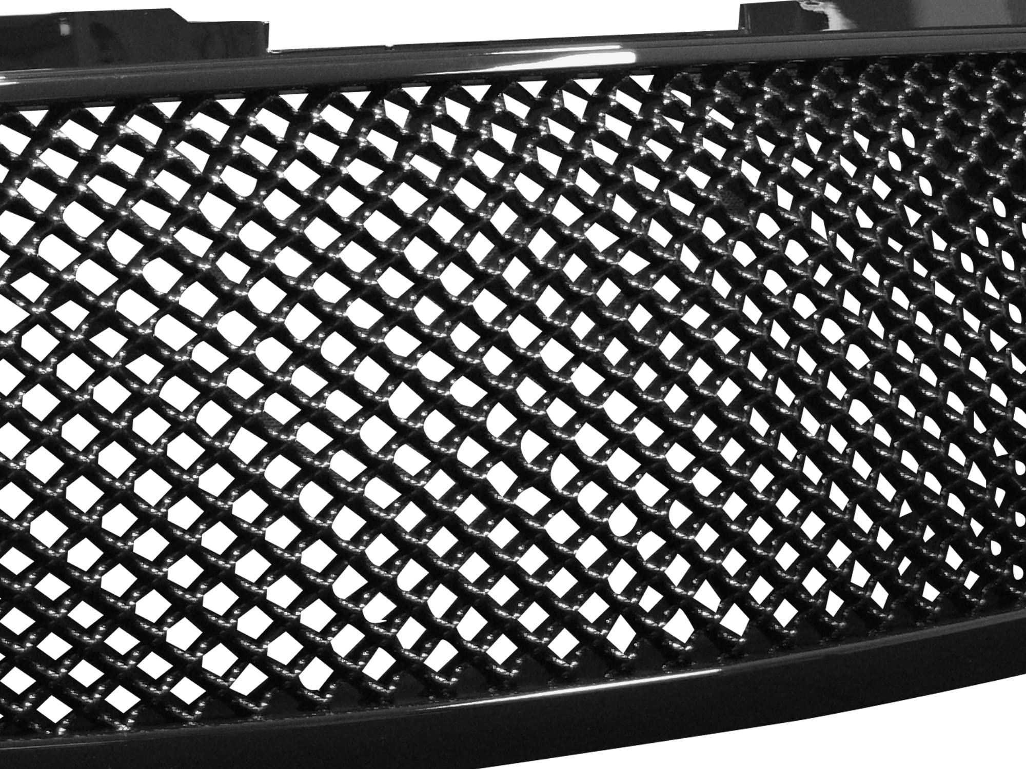 7146983 Armordillo USA Mesh Front Hood Grille - Gloss Black Fits 2007-2014 Chevy Avalanche