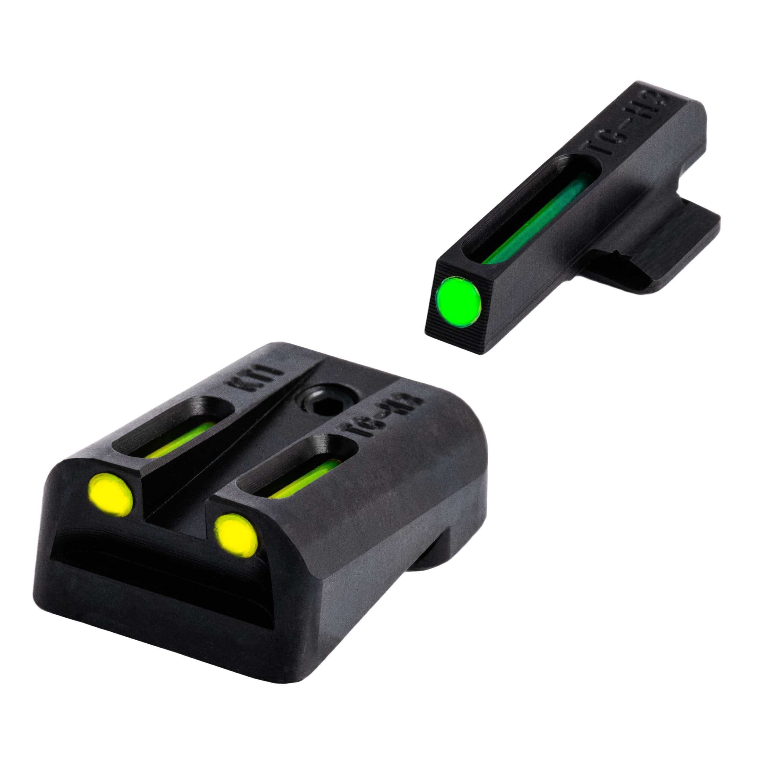 TG131KTY TRUGLO TFO Brite-Site Series, Yellow Rear Sight, Kimber, One Size