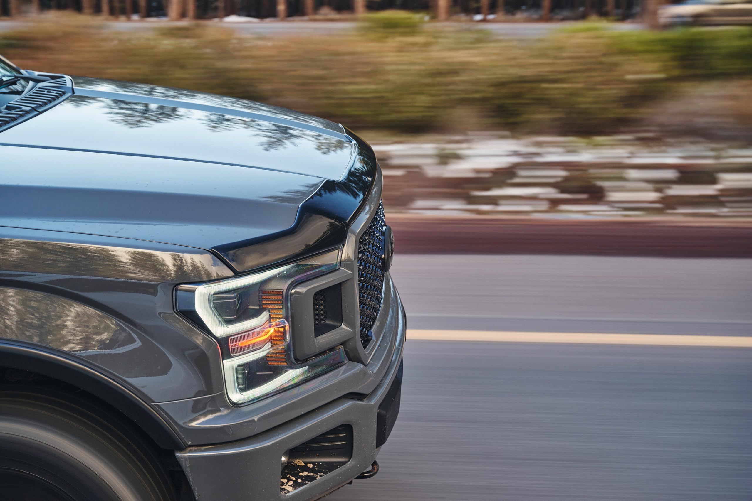 Aeroskin Hood Protector Husky Liners | Fits 2021-2026 Chevrolet Suburban; 2021-2026 Chevrolet Tahoe | Low Profile Deflector/Bug Shield - 1 pc., Smoke | 2842177