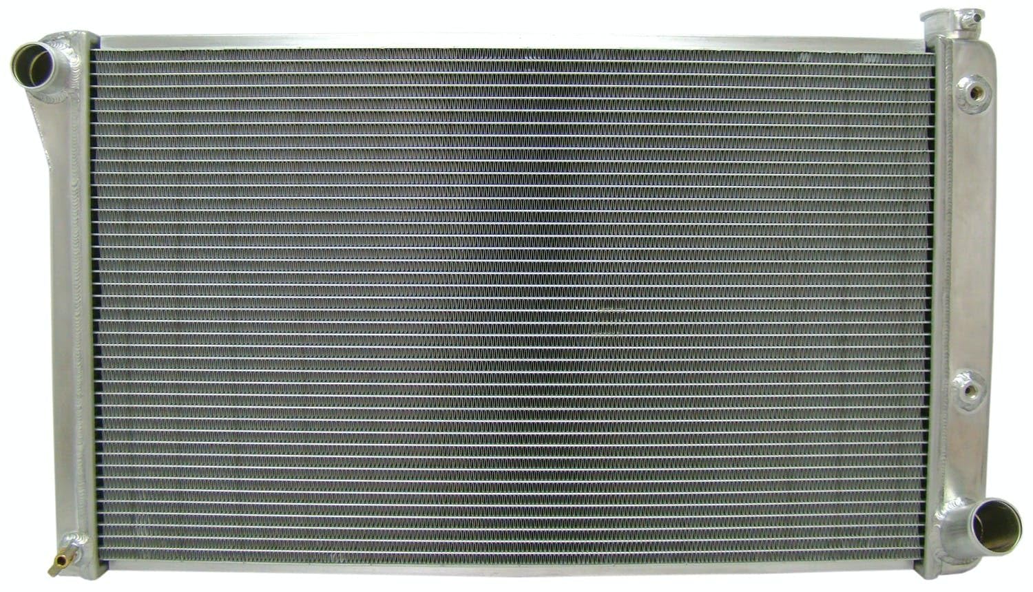 Northern Radiator Driver Side Inlet 32-3/4 in W x 18-3/8 in H x 3-1/8 in D, Passenger Side Outlet, Aluminum, Natural, Automatic, GM Fullsize Truck 1967-72, Each