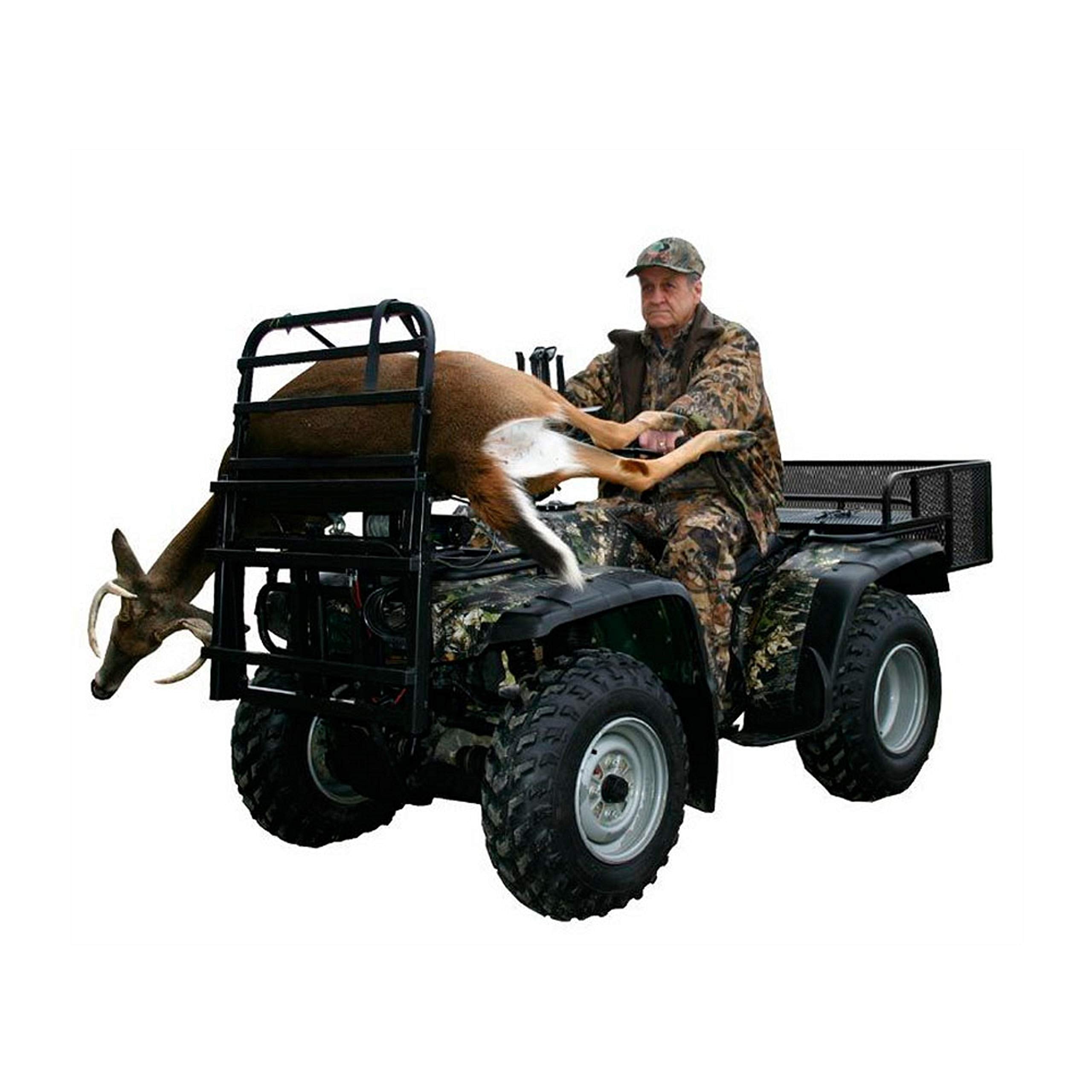 Great Day Custom Front Cart Power Loader 350 lbs Capacity - Aluminium Finish, PL250, Black
