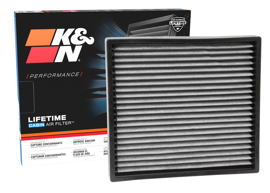 Cabin Air Filter K&N LIFETIME: Premium, Washable, Clean Air for your Cabin: Compatible with 2006-2019 Chervolet/Hyundai/KIA: (See Product Deswcription for Select Models), VF2016