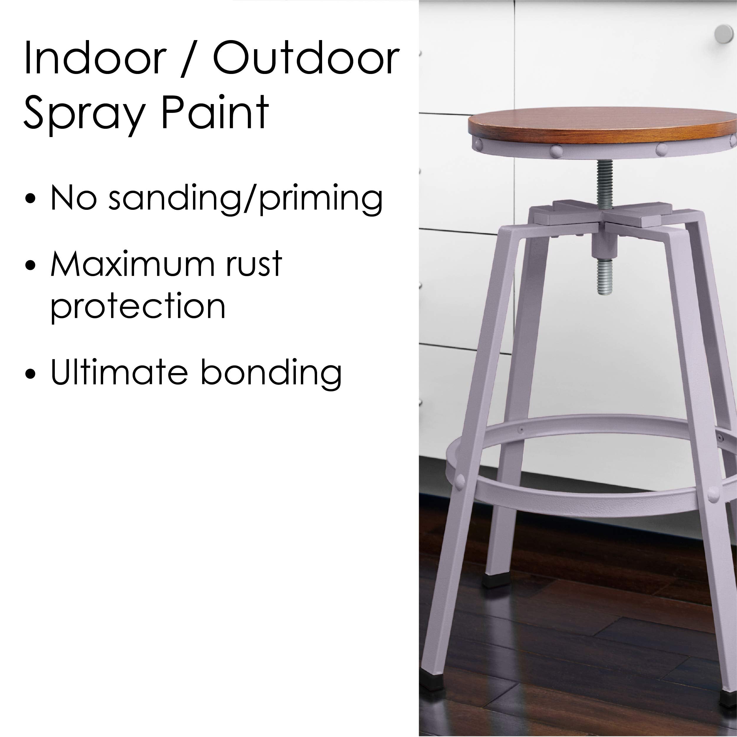 Fusion Krylon All-In-One Adhesive Spray Paint for Indoor/Outdoor Use, 12 oz, Clear