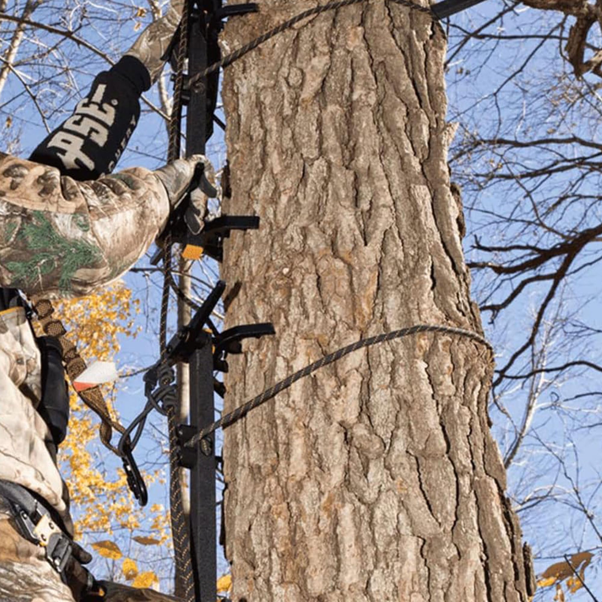 20-Inch Muddy Pro Aluminum Climbing Stick with Built-in Teeth and Aluminum Bark Biters for Crooked or Straight Trees (4-Pack)