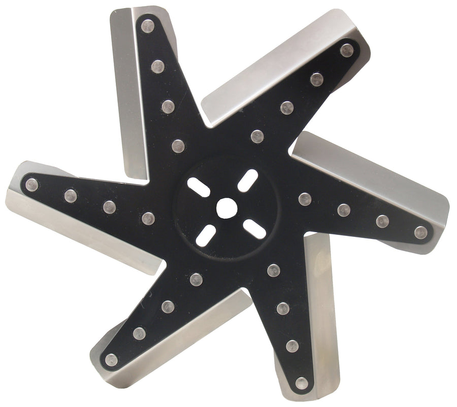 19113 Derale 13" High Performance Stainless Steel Flex Fan Standard Rotation , Black