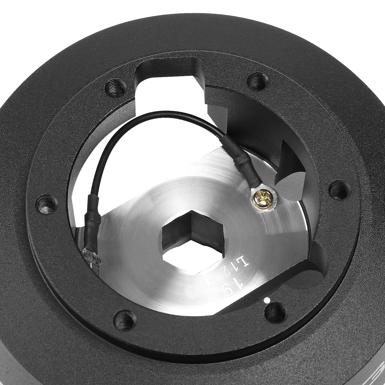 6-Bolt Aluminum NRG Innovations SRK-193H Steering Wheel Quick Release Hub Adapter Compatible with 15-18 Ford Focus / 14-18 Fiesta / 16-21 Transit / 12-21 Mustang