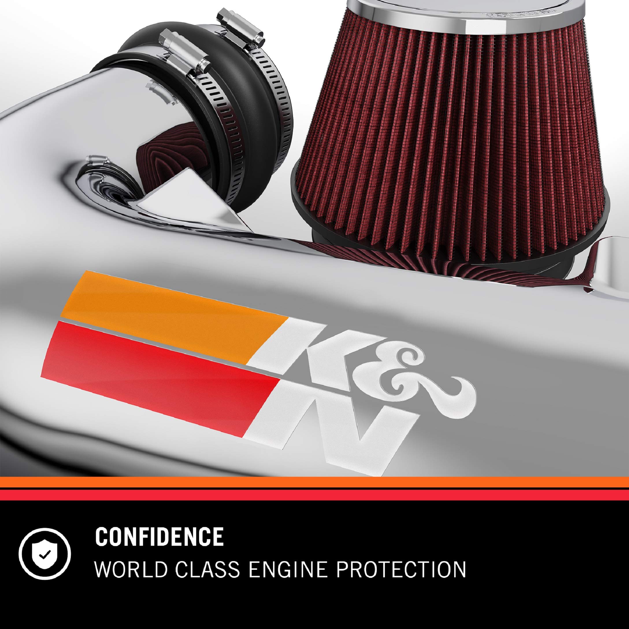 Cold Air Intake Kit K&N: High Performance, Increase Horsepower: Compatible with 1999-2000 HONDA (Civic Si) 69-1010TP