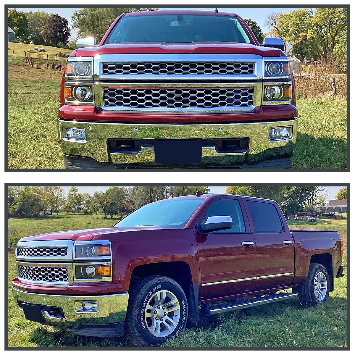 Clear Lens Fog Lights + H3 Bulbs + Switch Included SPEC-D TUNING Compatible with 2014-2015 Chevy Silverado 1500 Pickup L+R Pair Assembly