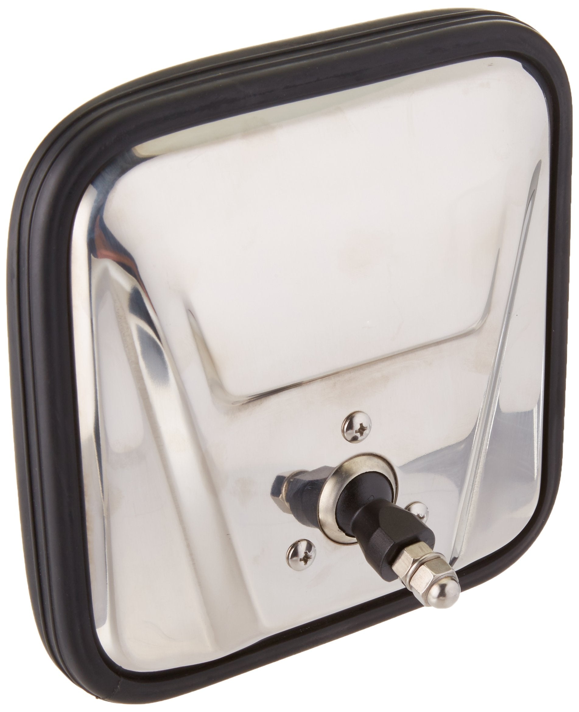Rugged Ridge | Right Door Mirror Head, CJ-Style, Stainless Steel | 11006.02 | Fits 1955-1986 Jeep CJ