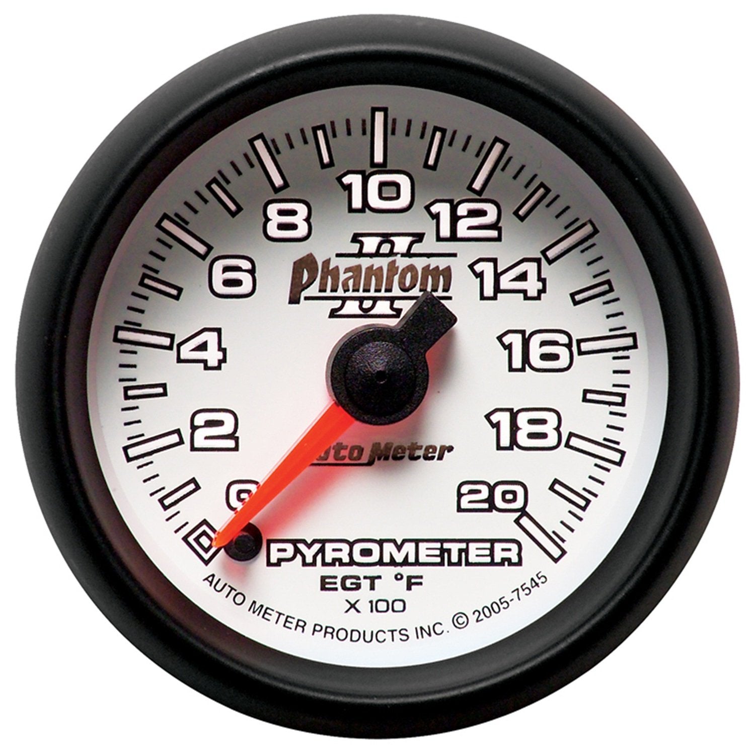 Auto Meter Phantom II 7545 Full Sweep Electric Pyrometer