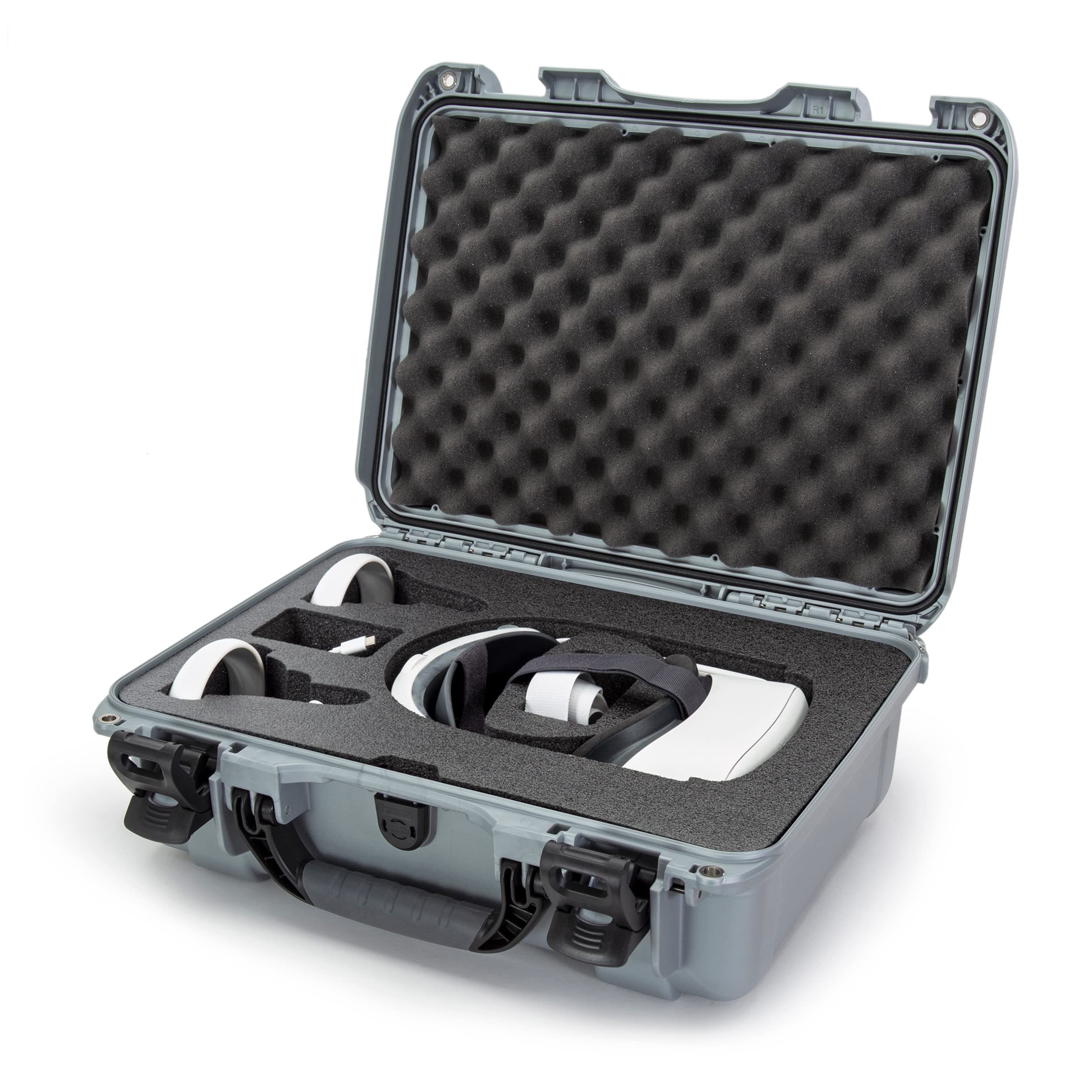 Waterproof Hard Case Nanuk 925 with Foam Insert for Oculus Quest 2 - Silver