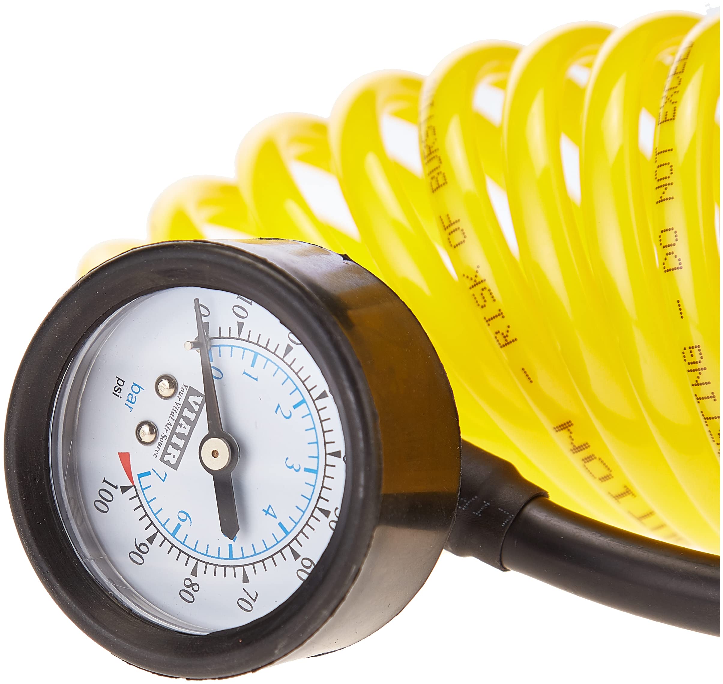5 in 1 VIAIR Deflator/Inflator with 25' Extension Coil Hose, Yellow