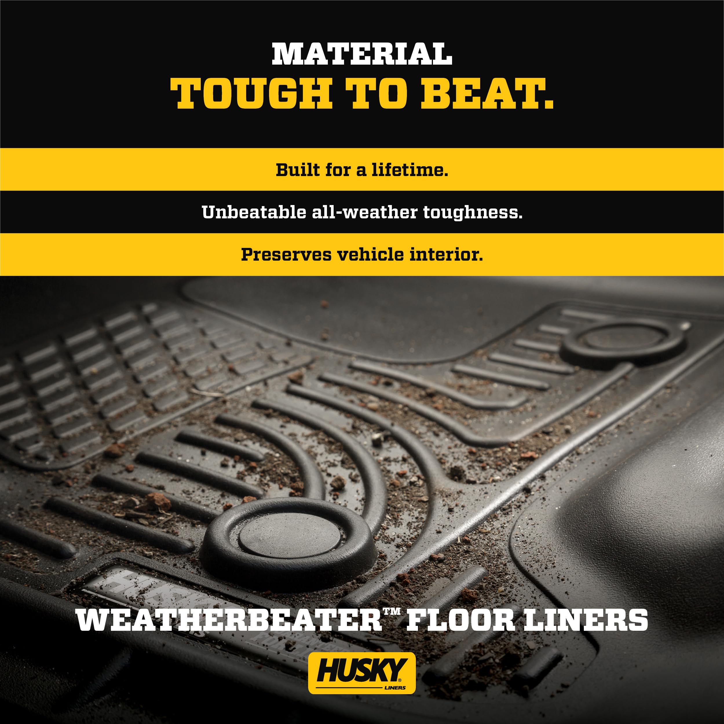 Weatherbeater Husky Liners | Fits 2011-2020 Toyota Sienna w/Out Power Folding 3rd Row - Cargo Liner - Grey | 44042