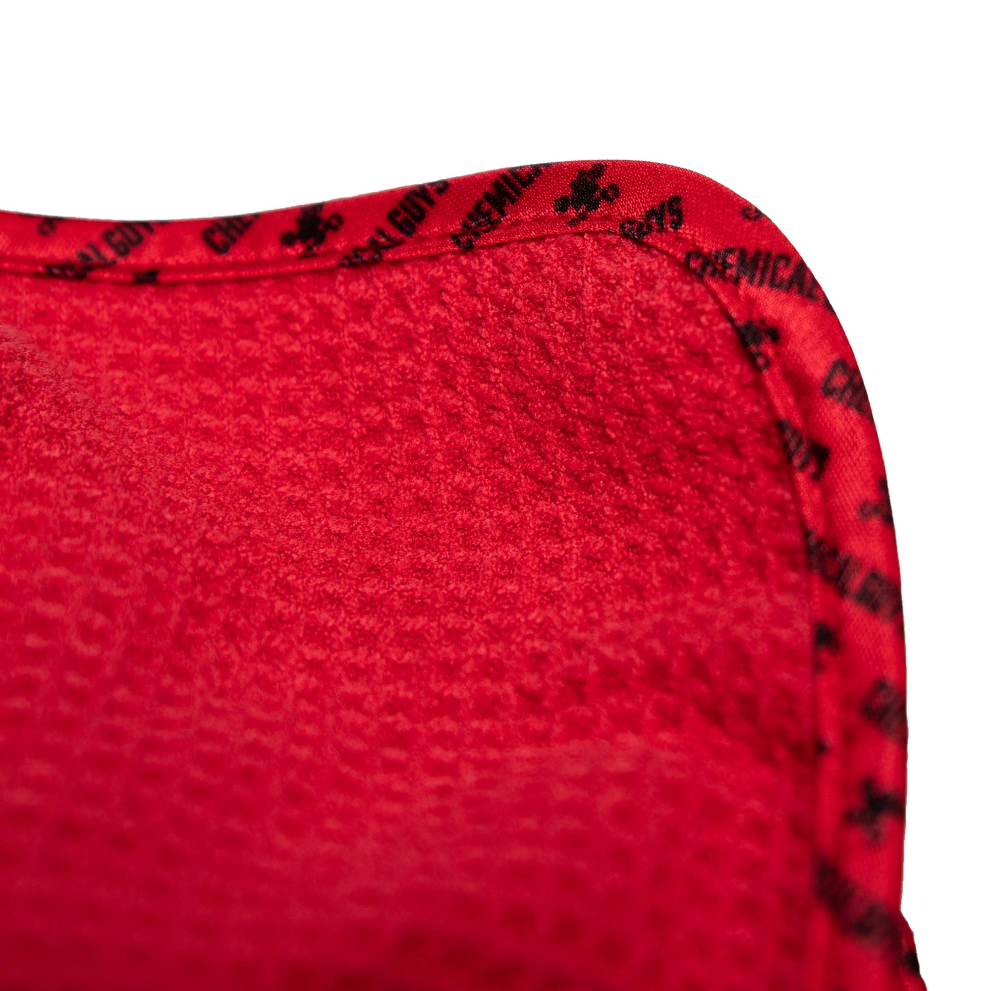 Waffle Weave Red Microfiber Drying Towel Chemical Guys - 24" x 16", 70/30 Blend Microfiber Towel with Silk Edging for Scratch-Free Car Drying, Ultra Absorbent and Safe for All Surfaces