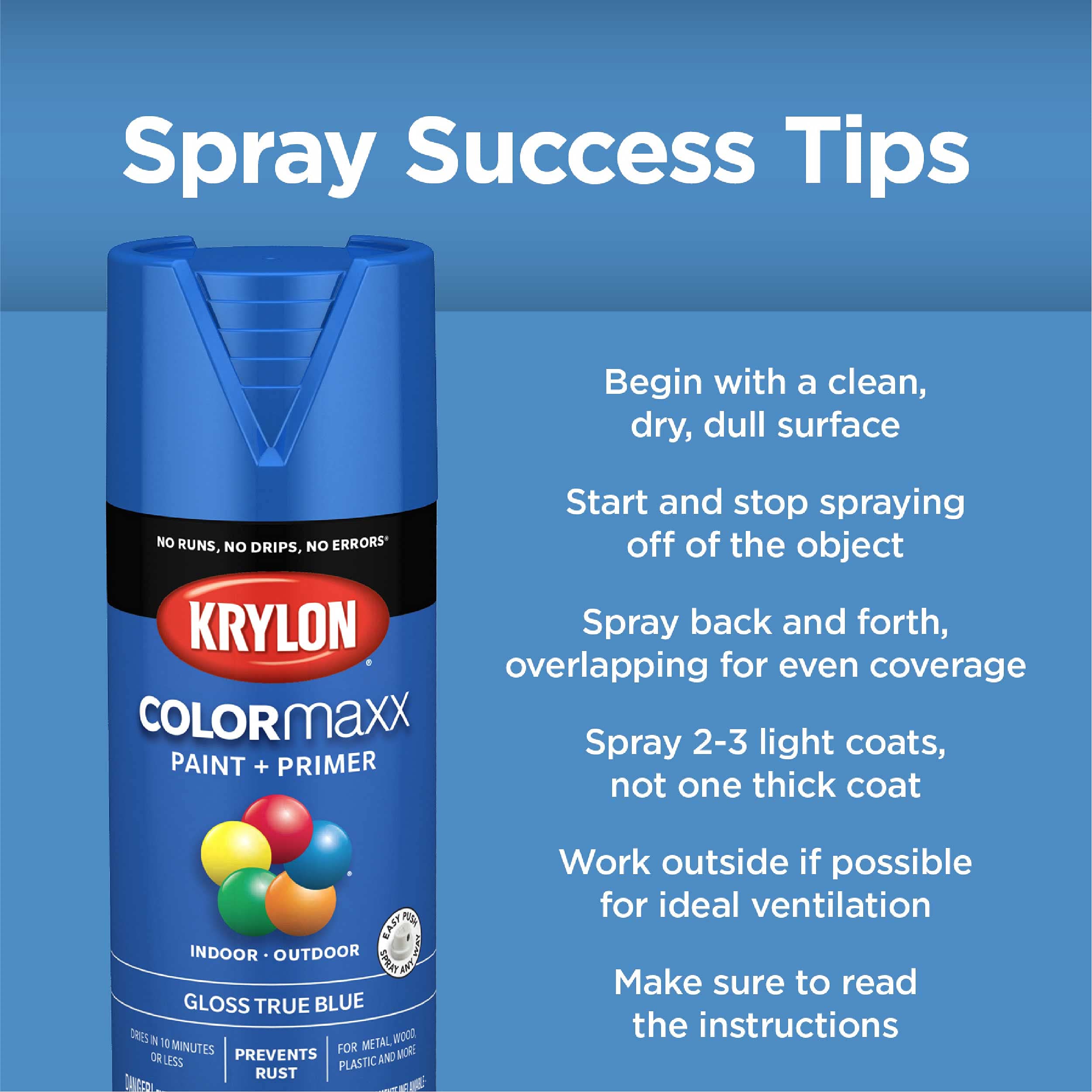 Krylon® COLORmaxx 5574, Pimento, Satin-12 Ounce Aerosol Paint, (Pack of 1)