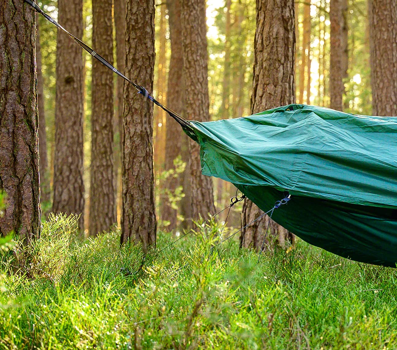 Hammock Stabilizer Kit Lawson, Added Stability for Blue Ridge Camping Hammock, Easy Adjust Tensioners, Stakes, Paracord