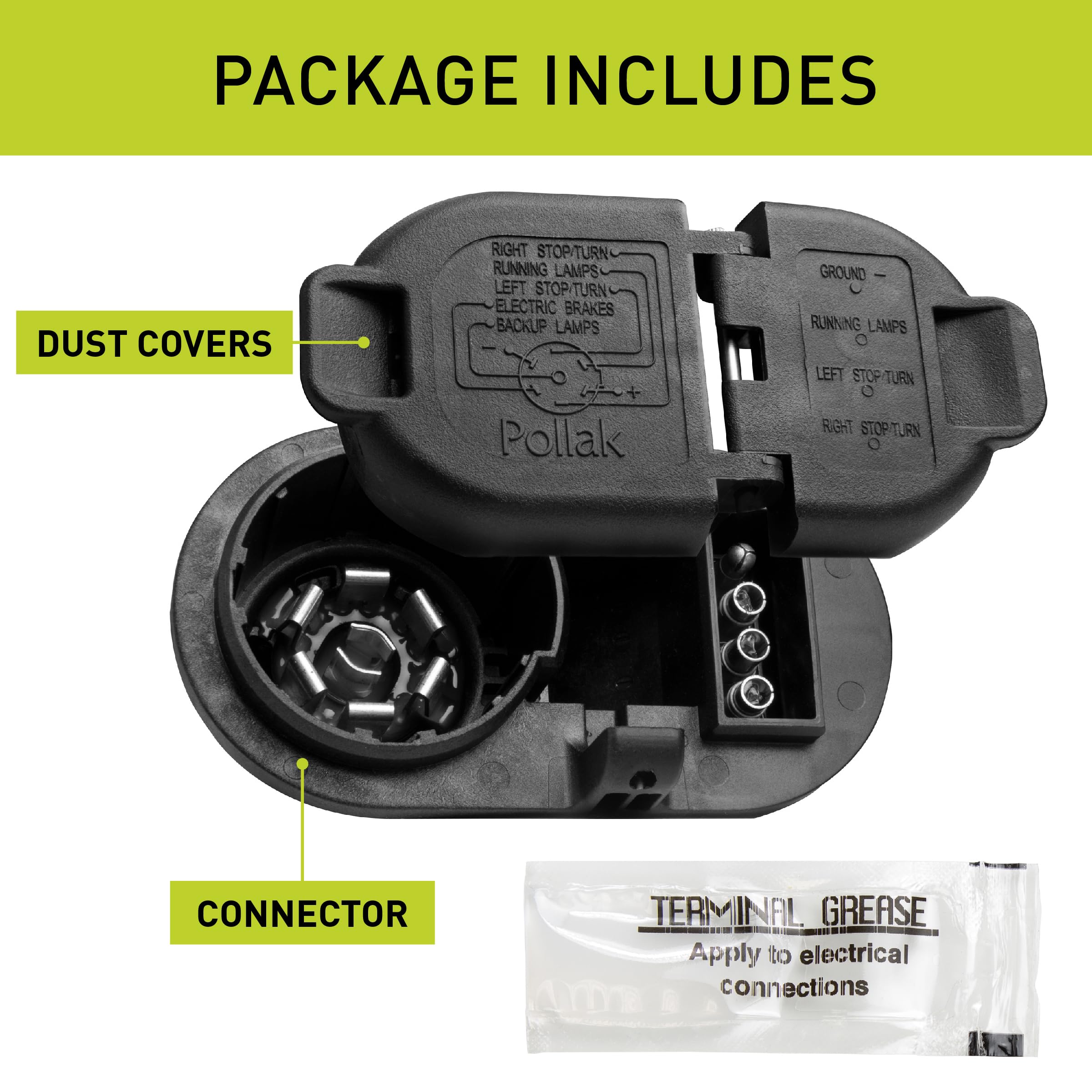 Multi-Tow Hopkins Towing Solutions 40974 Exact Fit OE replacement 7 Blade and 4 Flat Connector, Compatible with Selected Models, (Please Verify VEHICLE APPLICATION)