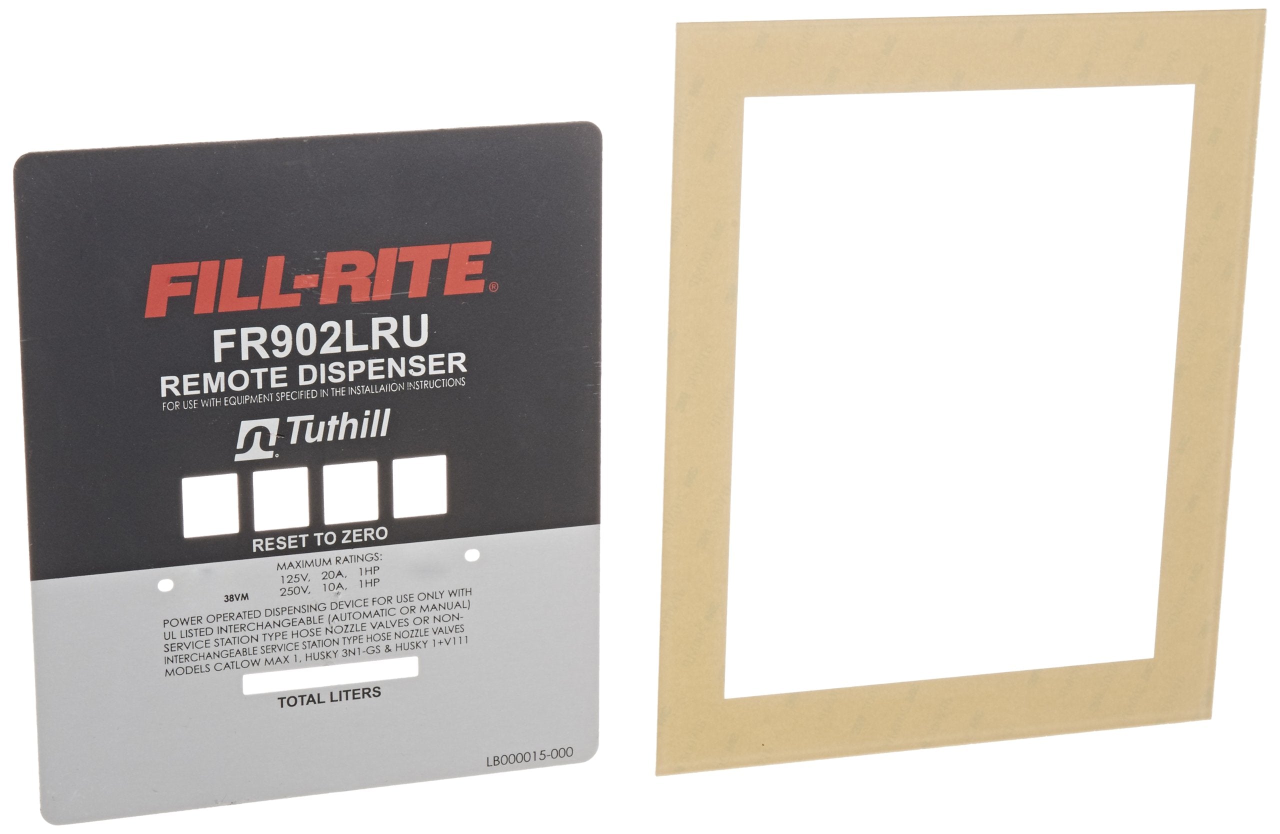 KIT902LRUFP Fill-Rite Kit, FR902LRU Faceplate