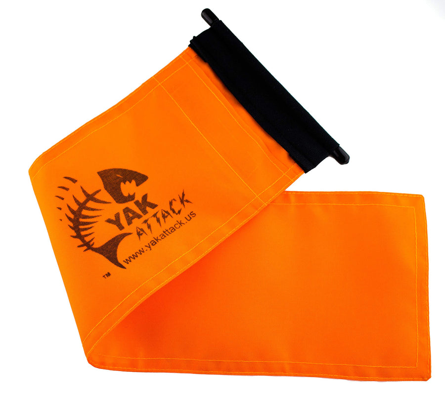 YakAttack Safety Flag Kit ProGlo | Compatible with VISICarbon Pro and VISIPole II | Multipurpose Kayak Visibility Accessory | Durable Nylon Construction | Made in USA