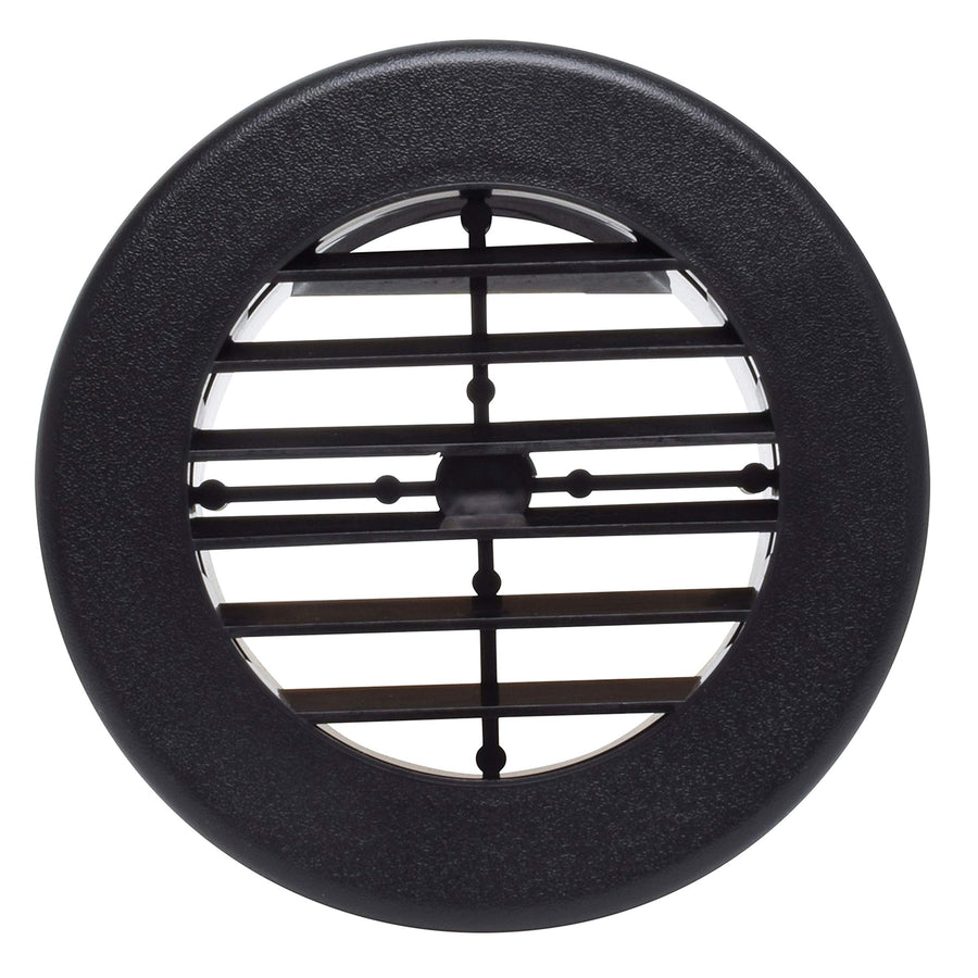 A/C Register Valterra Non-Damp, 4", Black