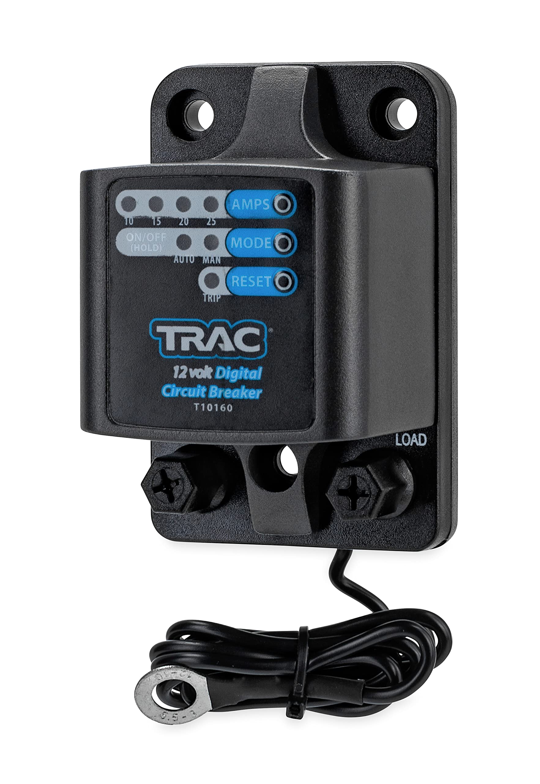Trac Outdoors 10-25 Amp Digital Circuit Breaker - Innovative Design Eliminates the Inaccuracy of Thermal Breakers - Waterproof (69410)