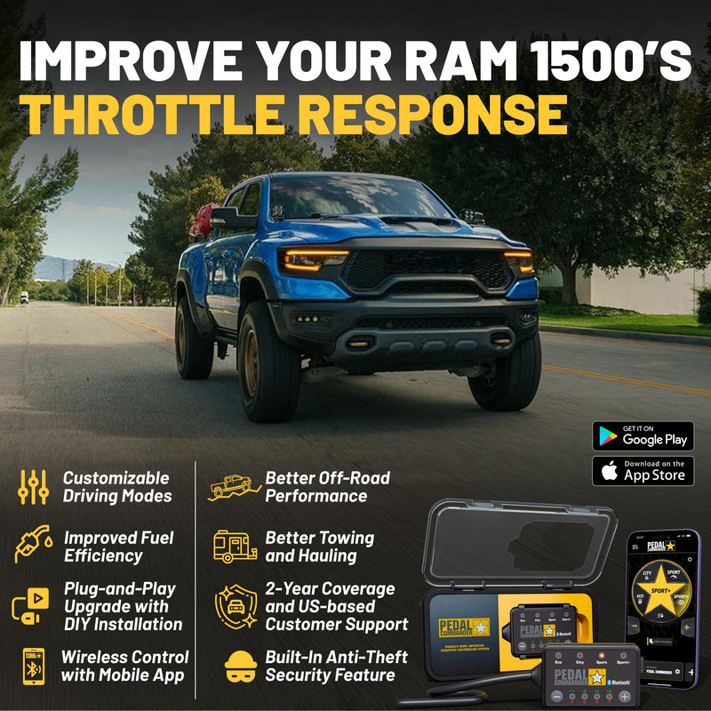 Throttle Response Controller PEDAL COMMANDER for Ram 1500 New Body 2019-2025