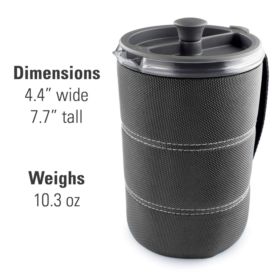 30 Fl Oz GSI Outdoors JavaPress, French Press Coffee Maker for Camping and Travel, Graphite