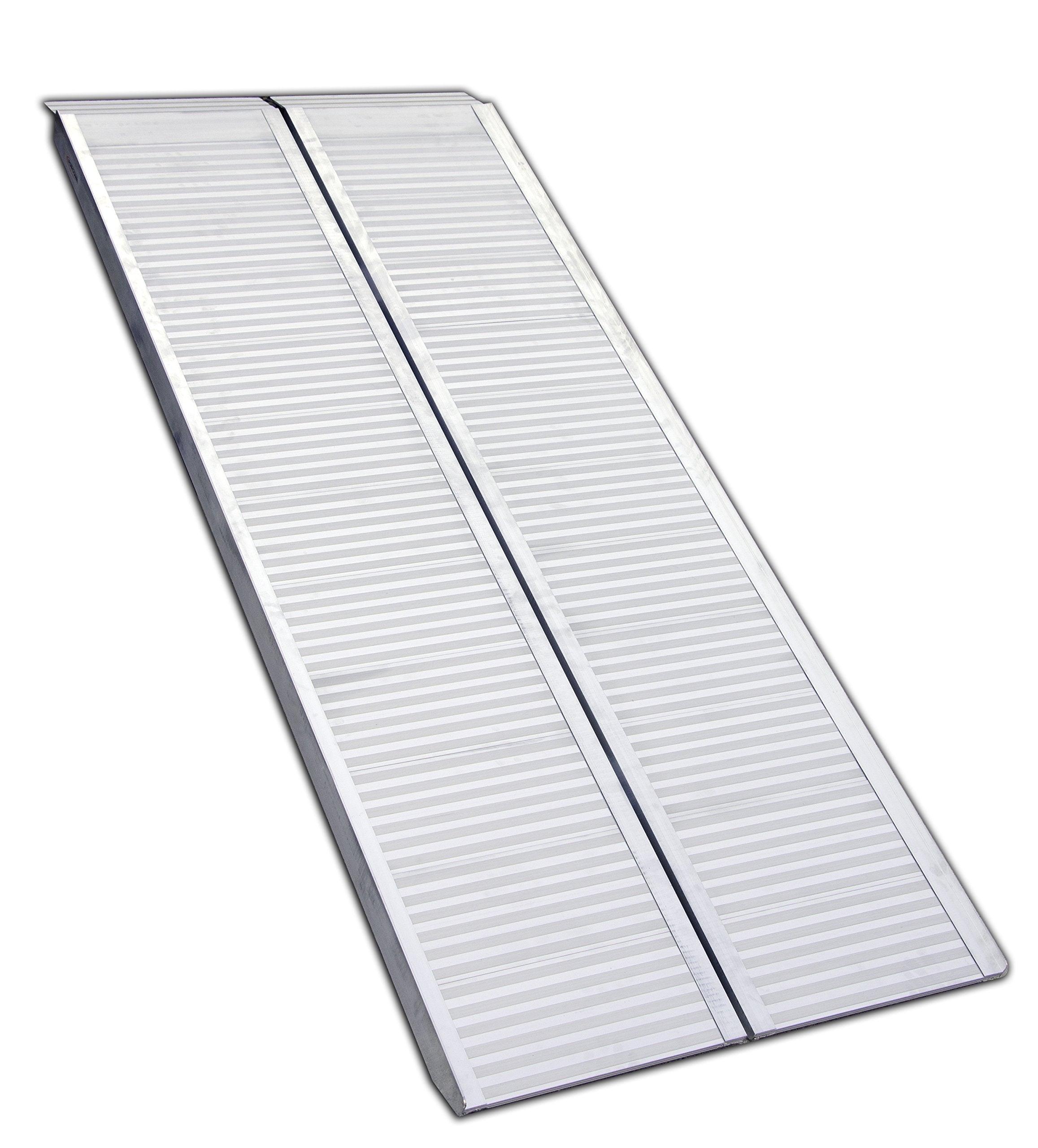 Center Folding Erickson Aluminum Ramp (1200 lb Rated, 72″ x 30″), 1 Pack