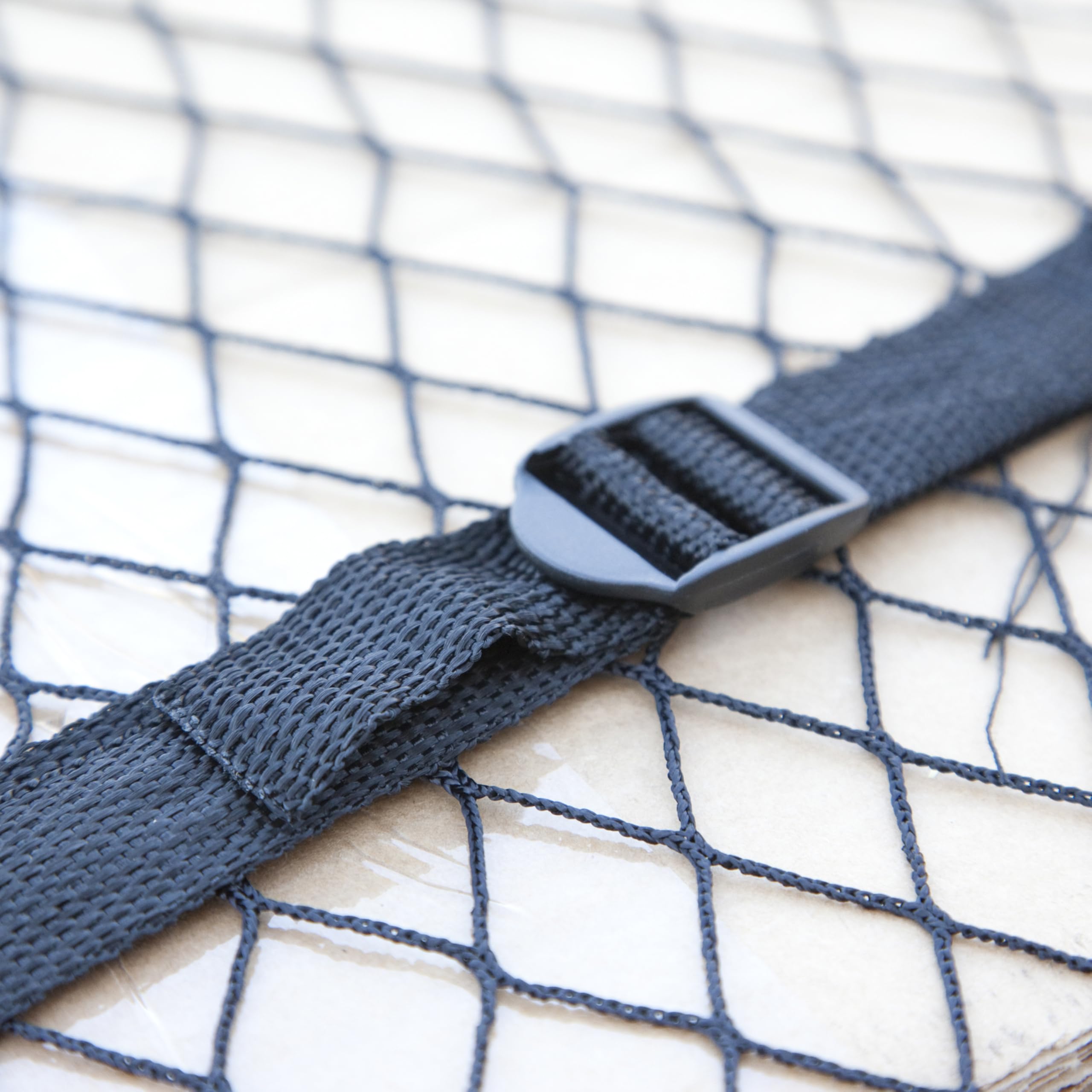 Adjustable CargoSmart Truck Net — Cargo Net for Pickup Truck Bed Adjustable to a Maximum Size of 78” x 55” — Fits on Most Standard Sized Truck Beds
