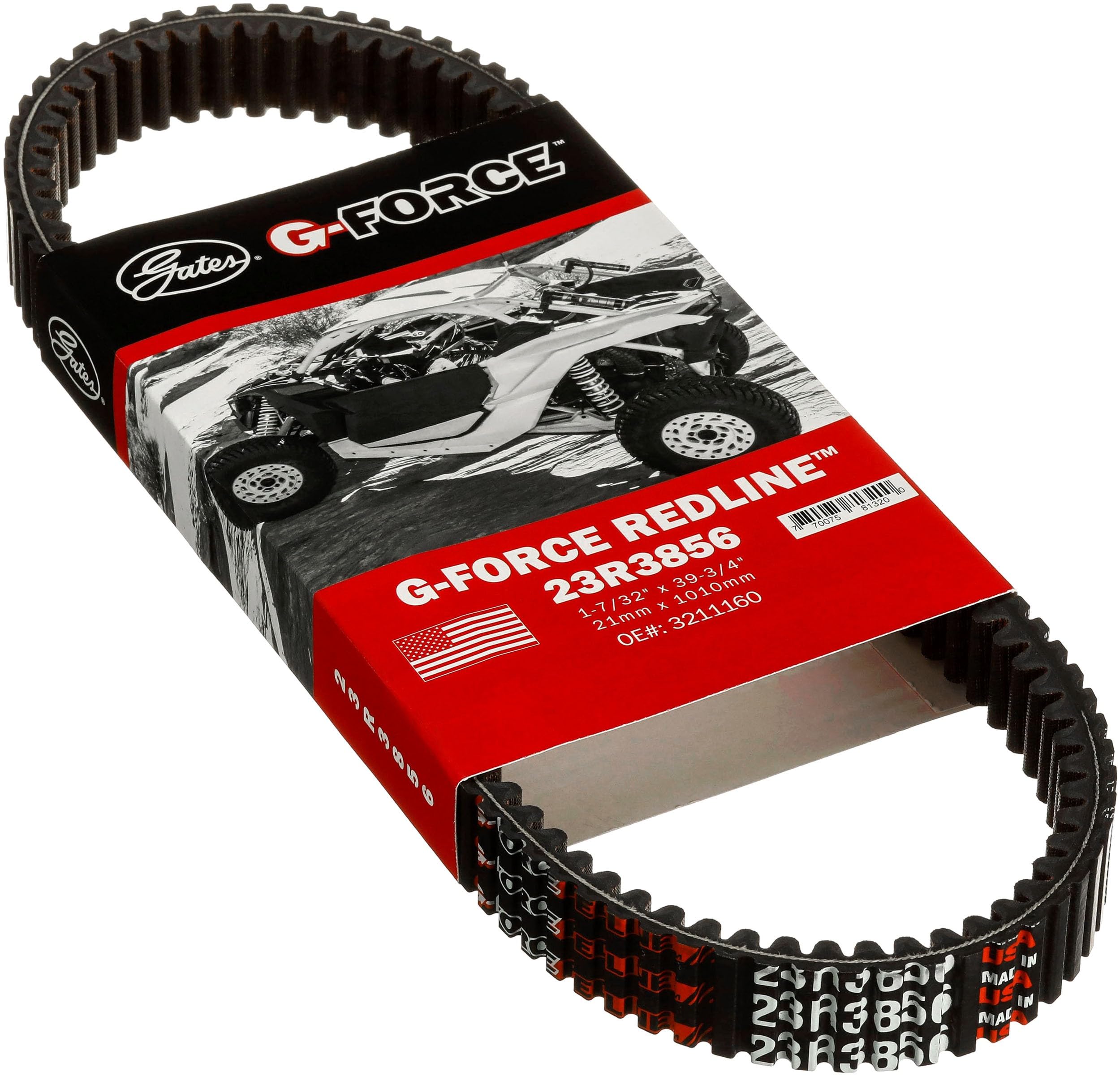 G-Force Gates RedLine Continuously Variable Transmission (CVT) Belt 23R3856