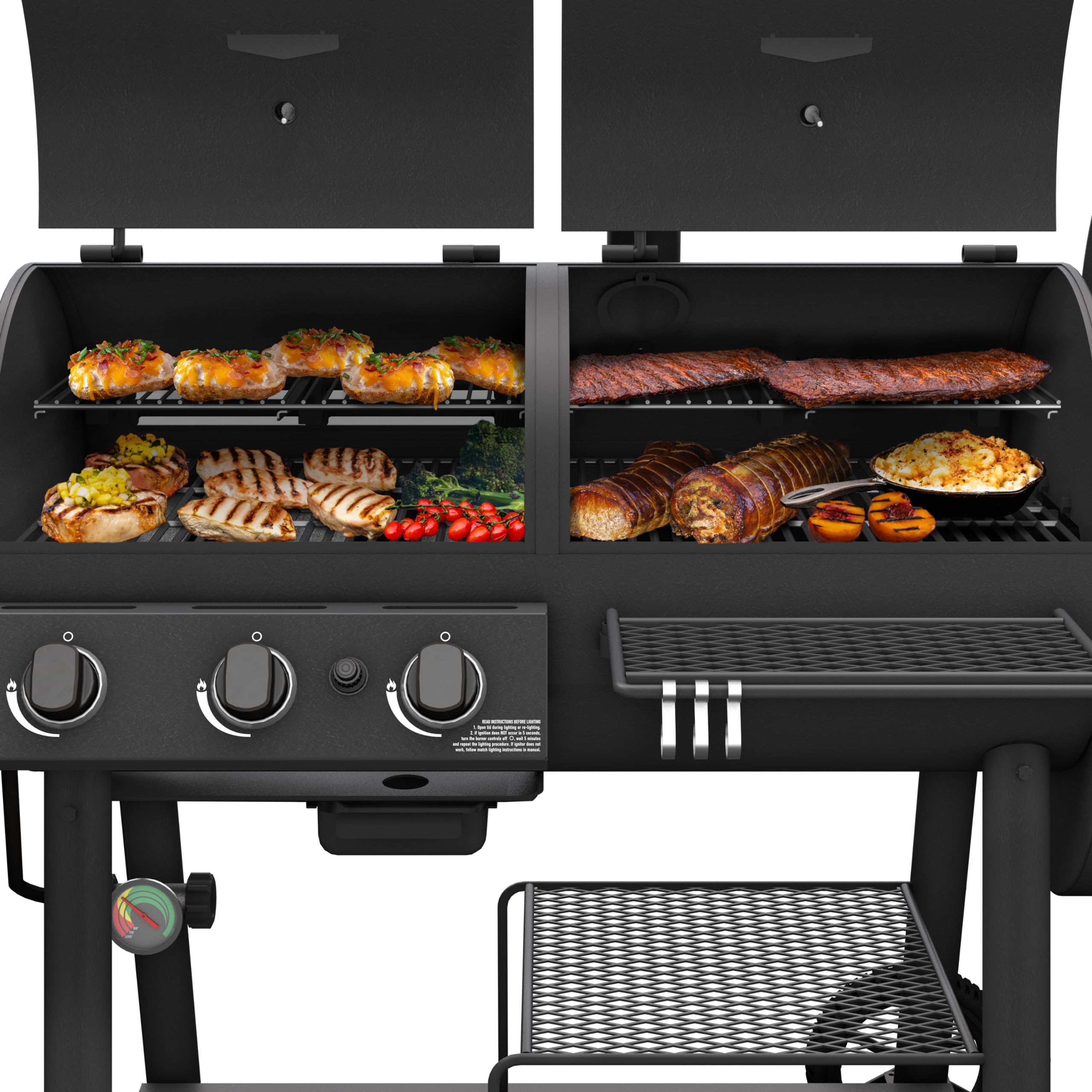Canyon Combo DLX Oklahoma Joe's Charcoal and Propane Gas Smoker & Grill - 24203005