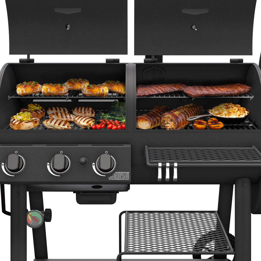 Canyon Combo DLX Oklahoma Joe's Charcoal and Propane Gas Smoker & Grill - 24203005