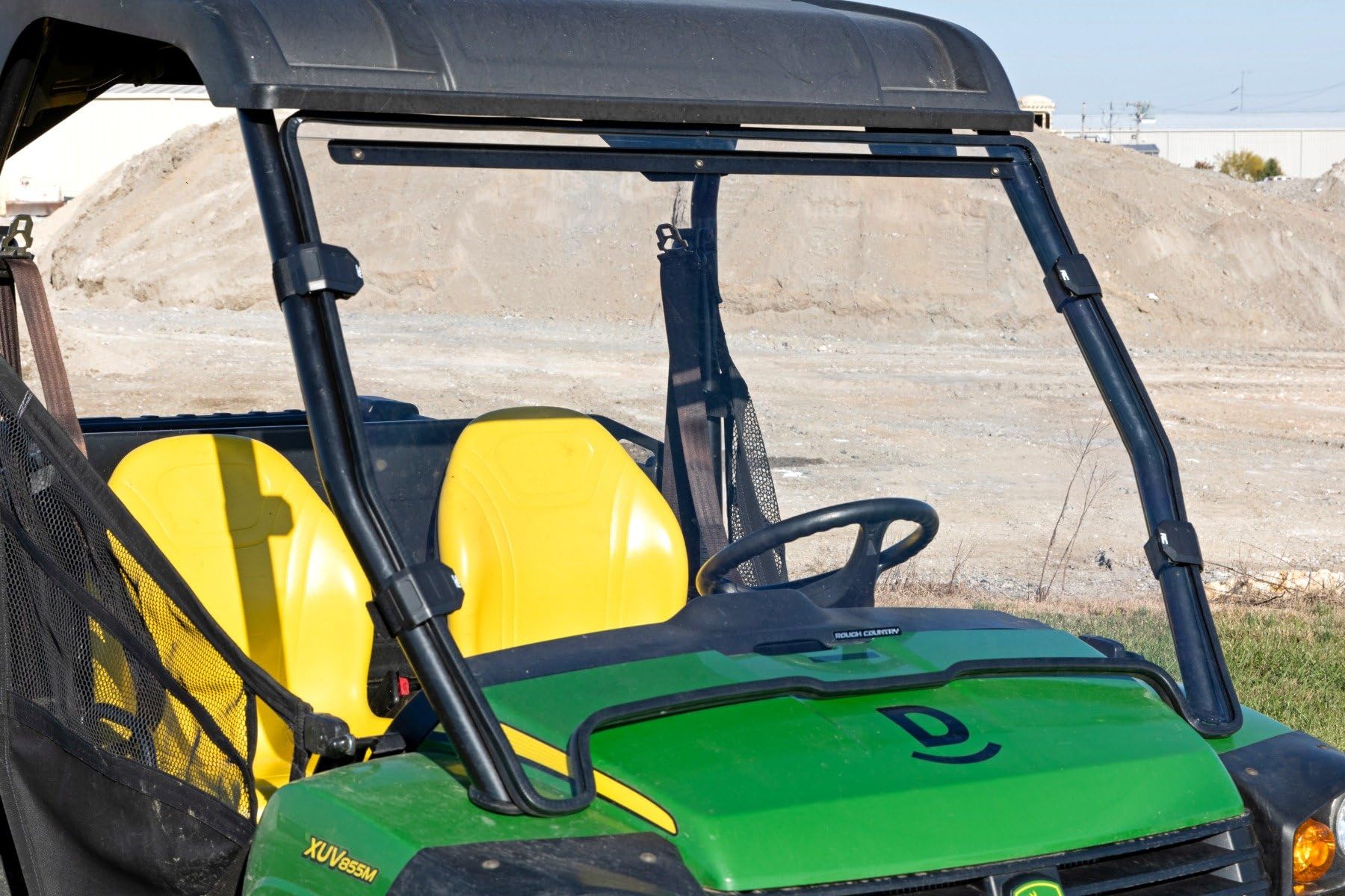 Full Windshield Rough Country for John Deere Gator XUV 825 (2004-2022) - Scratch Resistant, Easy Install