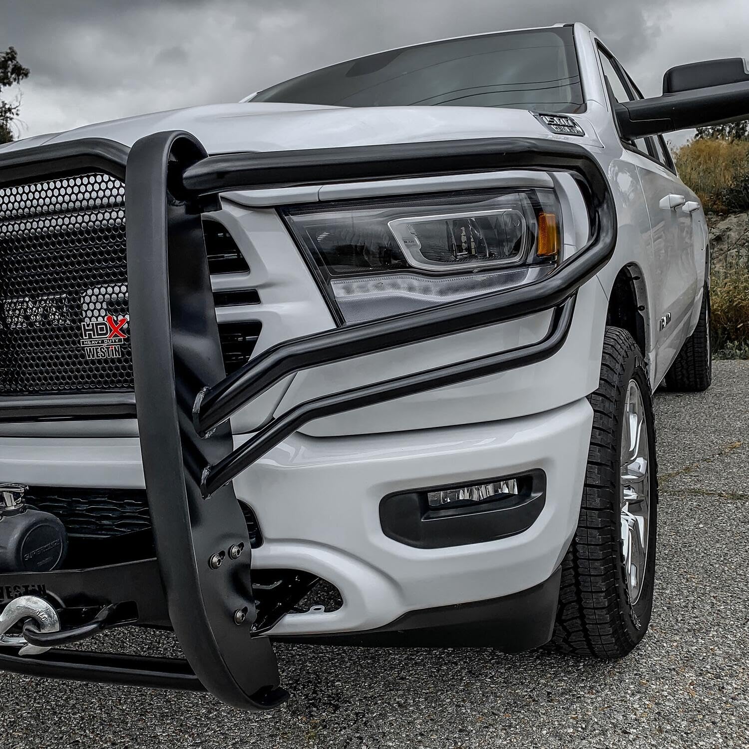 HDX 1-Piece Winch Mount Grille Guard Westin fits 2019-2026 Ram 1500 (Exc Classic) (Exc Rebel, Warlock & TRX)