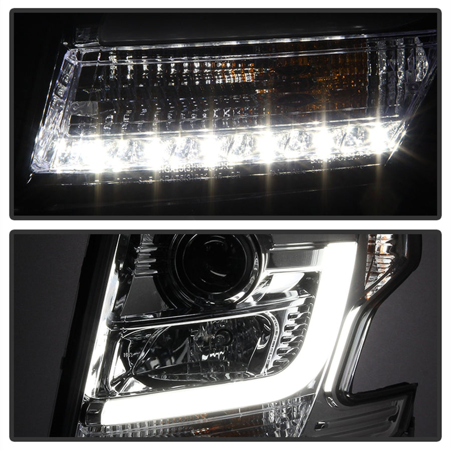 Chevy Tahoe / Suburban 2015 -2018 Spyder 5082534 Projector Headlights - DRL LED - Chrome