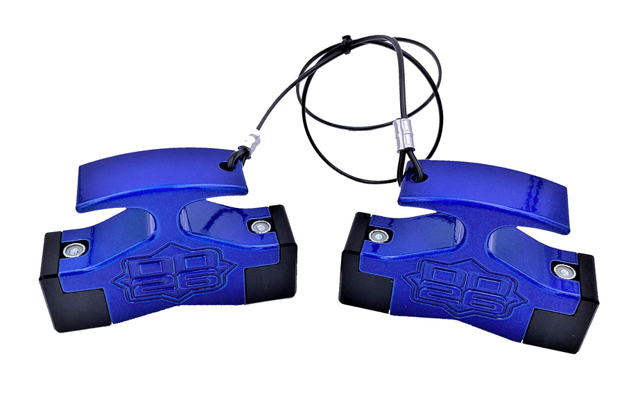Gen 2 Mean Stop Hydraulic Steering Locks (Comes with .75" Diameter 4" Width Rod Clips) (Blue)