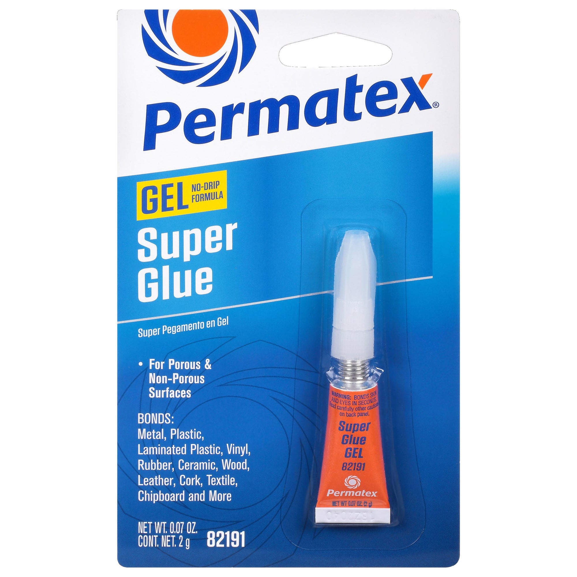 Super Glue Gel Permatex, 2 g Tube