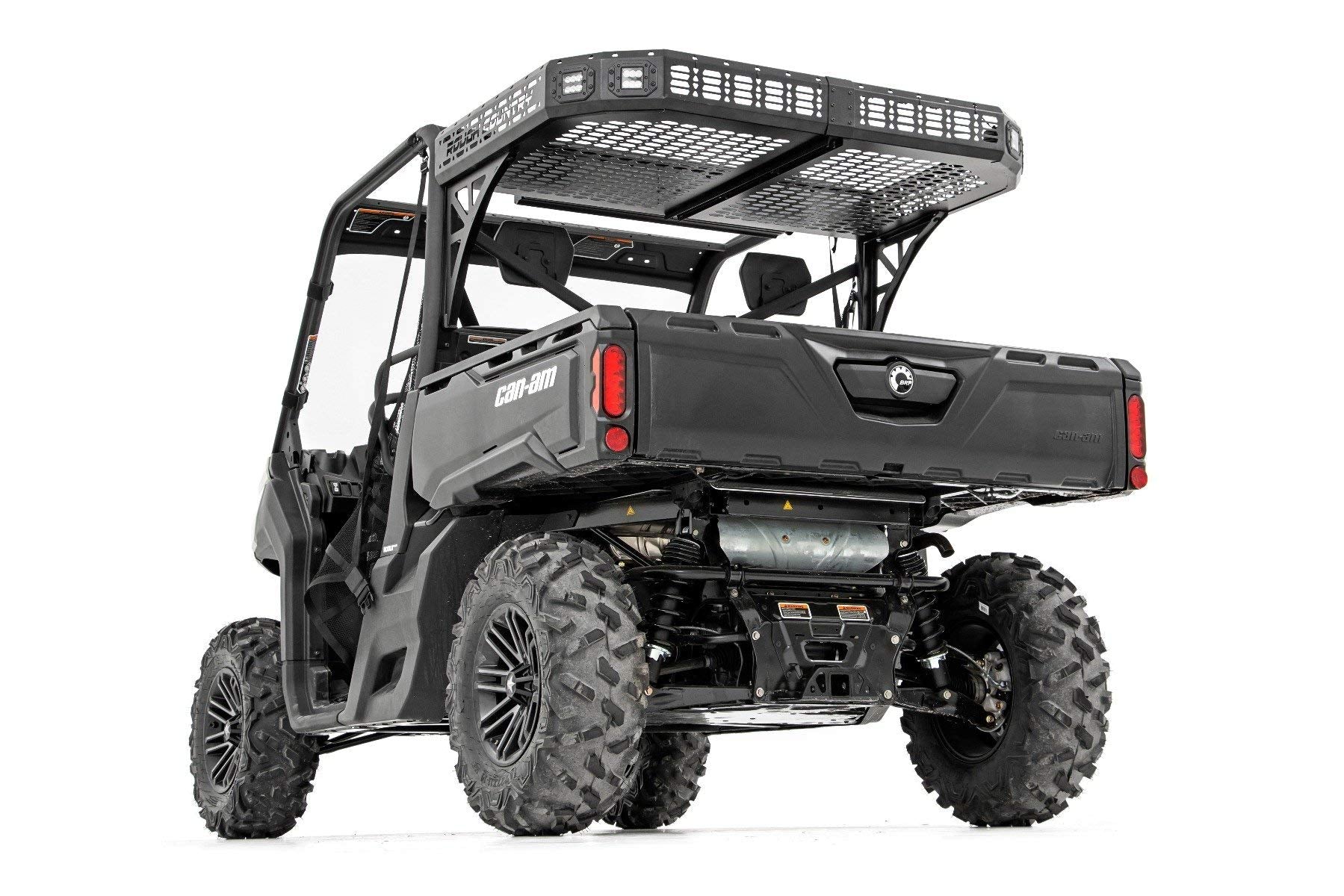 Rough Country Cargo Rack Rear for Can-Am Defender (2017-2025) - Bolt-on Over-Bed Storage