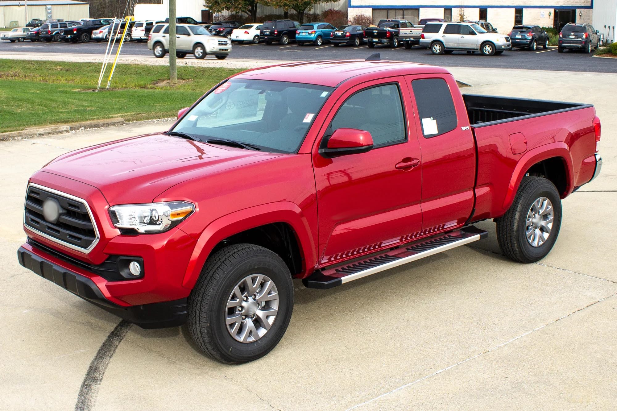 Running Boards Raptor Series Steps 6in OEM Style Aluminum Compatible with 05-23 Tacoma Extended Cab/Access Cab