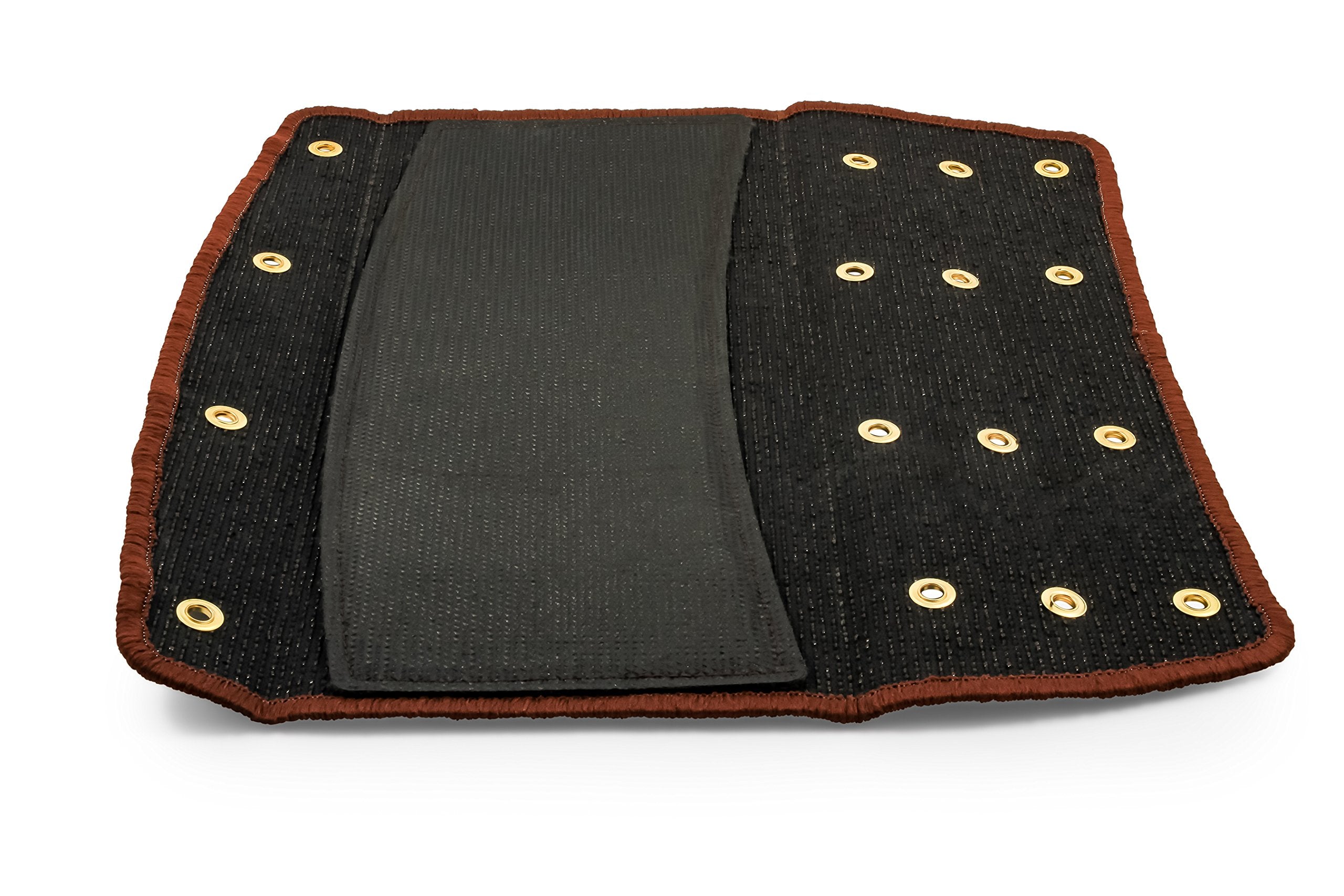 RV Step Rug Camco 42949 (Premium Radius Wrap Around Step Rug, Turf Material (22" Wide) - Brown)