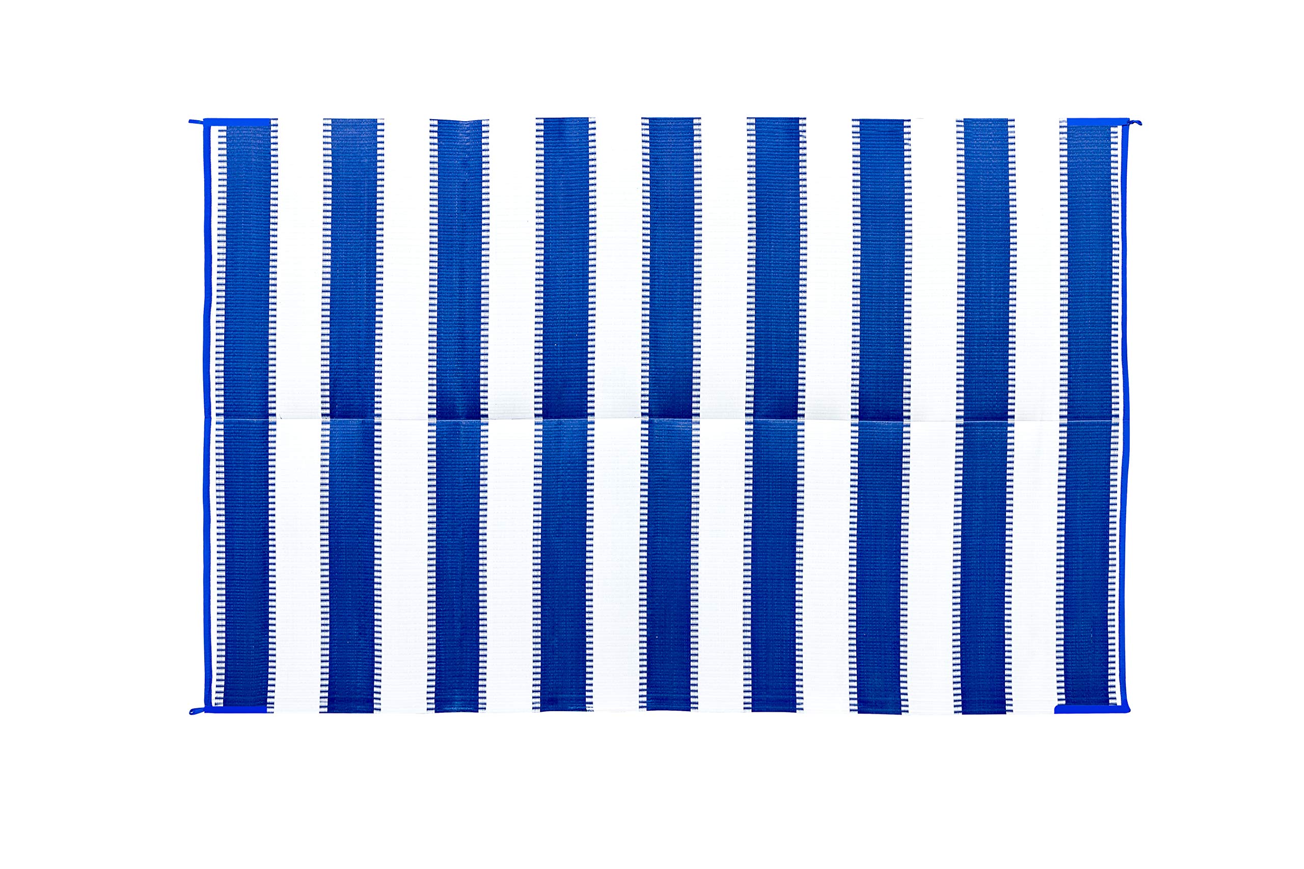 Awning Camco Leisure Mat-Blue Stripe 6' X 9'