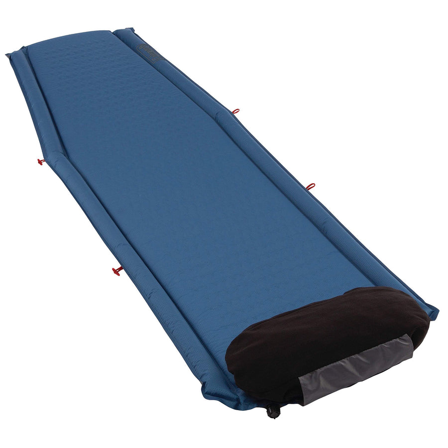 Coleman Self-Inflating Silverton Sleeping Pad, Lightweight Camping Pad with Pillow, Comfortable Sleeping Mat with Side Bumpers, Easy Inflation