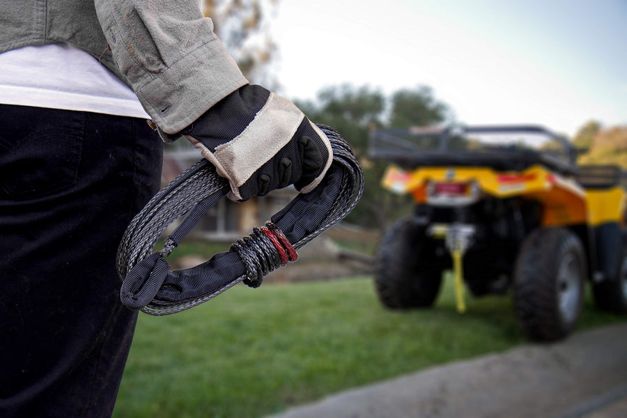 38-Foot Champion Gray Dyneema® Synthetic Winch Rope for 4000-5000-lb. ATV/UTV Winches