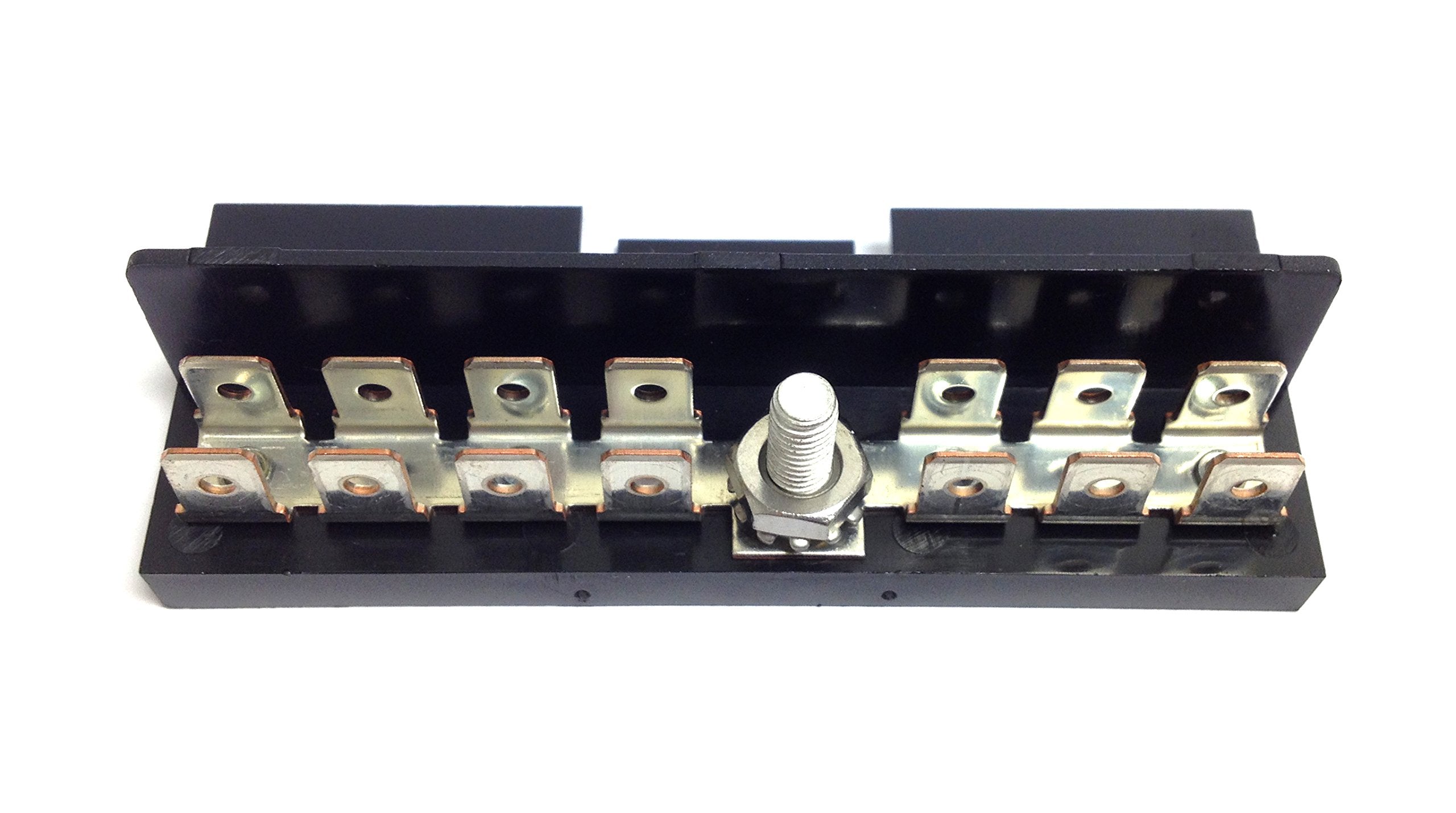 Sierra International FS40730 Bus Bar Ground for ATO/ATC Fuse Blocks Contains Fourteen Tin Plated Copper Tab Terminals, 1/4"