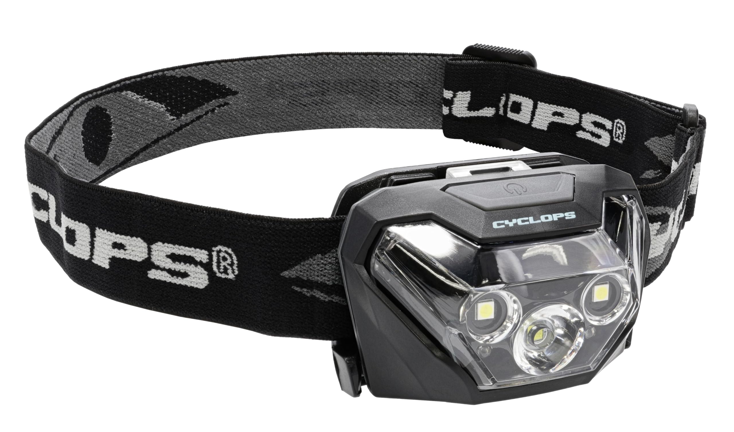 HL500 Cyclops Headlamp | Tactical Durable Lightweight Compact Adjustable Headband Weather Resistant IPX6 Bright LED 500 Lumen Head Flashlight | AAA Batteries Included