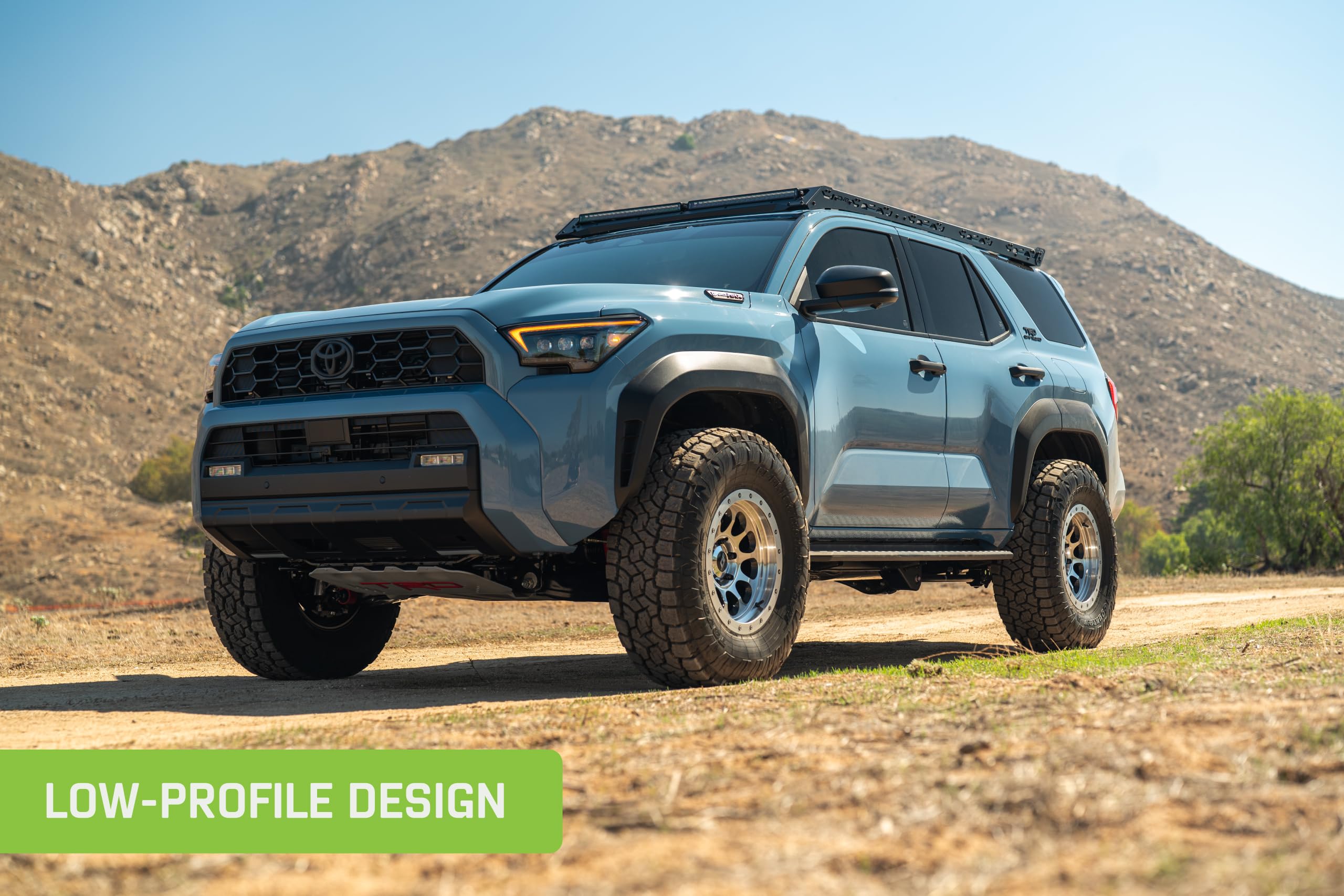 Cutout Light Front Fairing for DV8 Offroad's Spec Series Roof Rack for 2025-2026 Toyota 4Runner | Runs (1) 40" Light Bar, (2) 20" Light Bars, or (10) 3" Pod Lights | Fully Bolt-On | Low-Profile Design