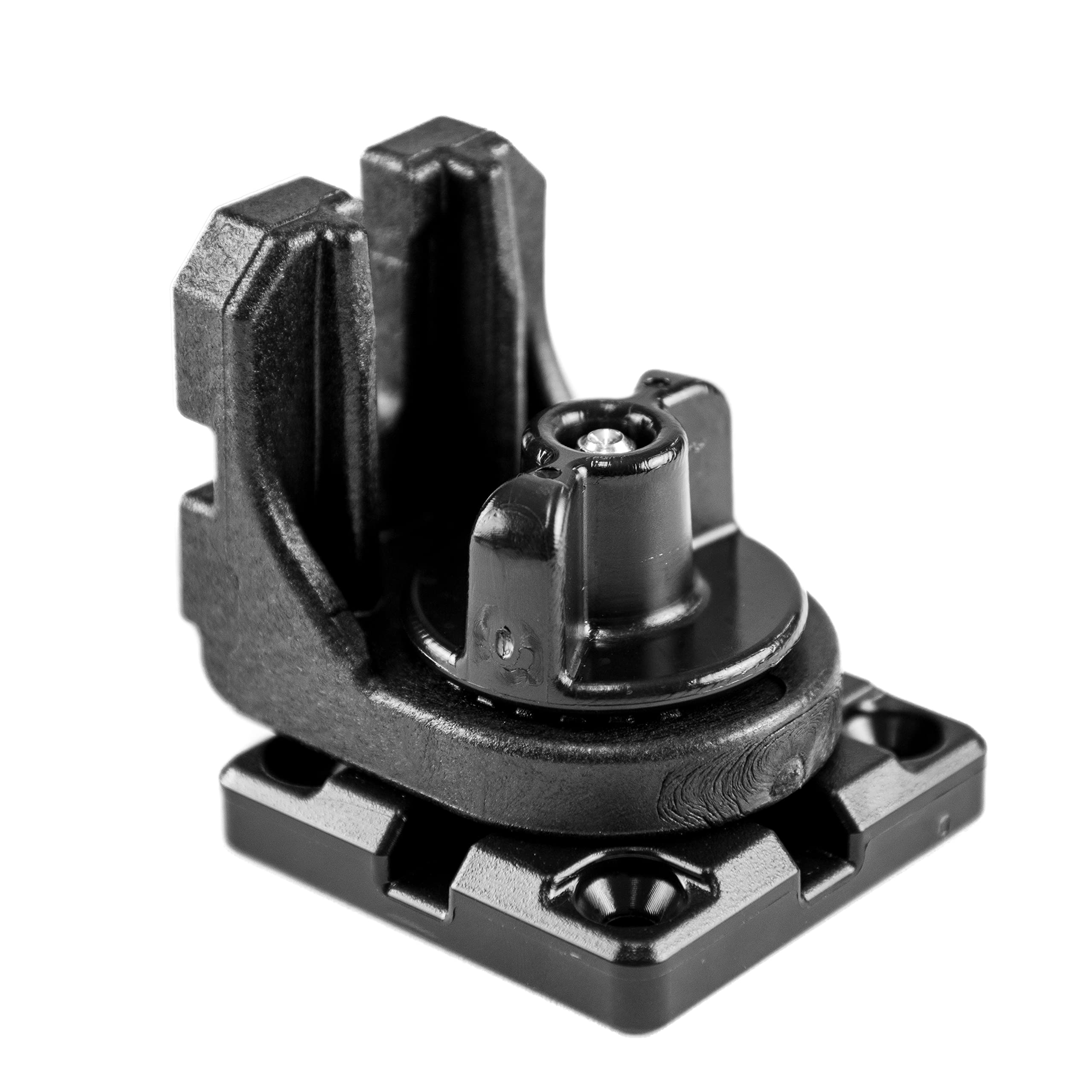 Yak Attack MightyMount GridLoc with 90° Adapter | Vertical Mount Base for VISICarbon Pro, PanFish Pro & LockNLoad Accessories | Fits BlackPak Pro GridLoc Platform & Kayak Installs | Made in USA