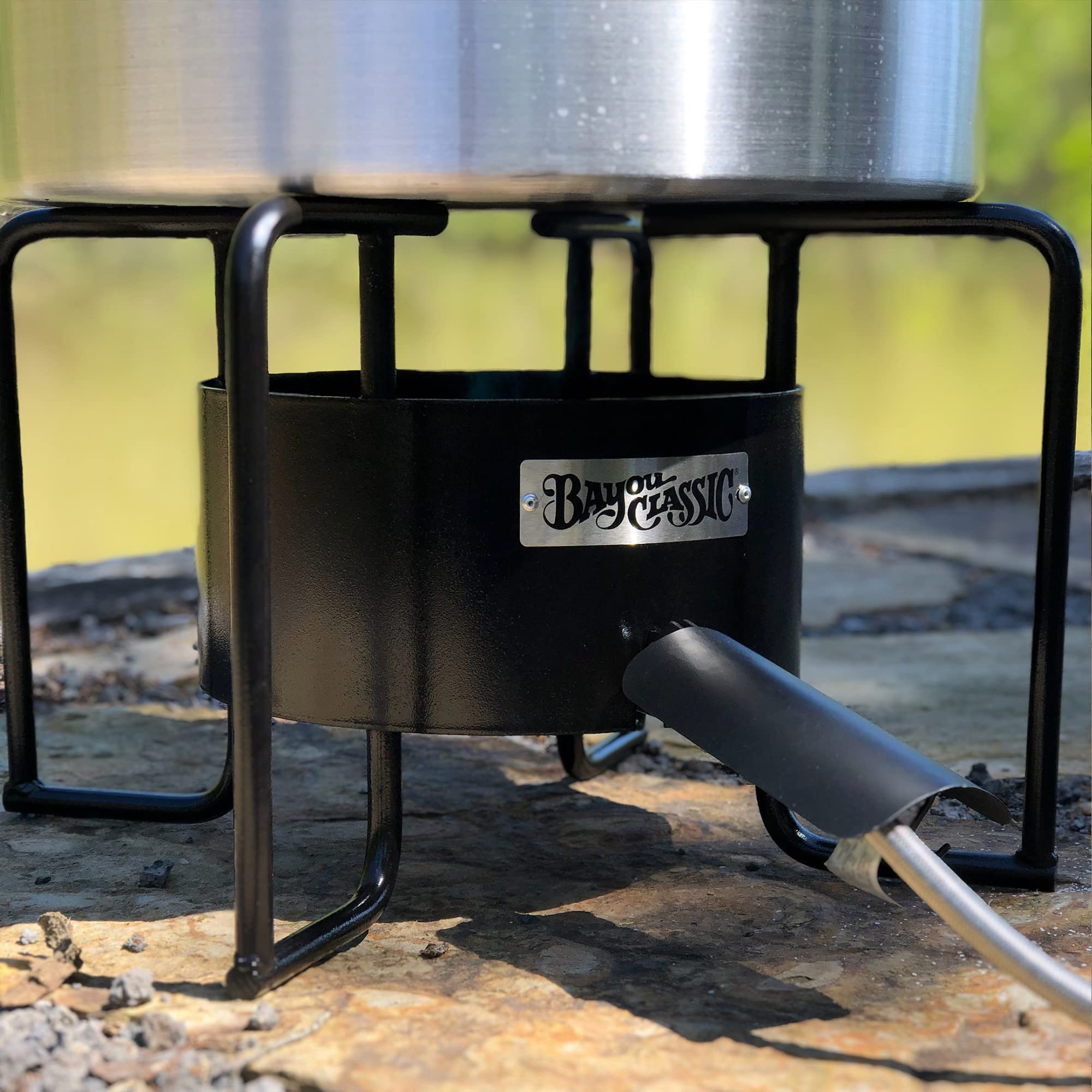 Bayou Classic KAB6 Cooker Bayou Banjo - Propane Burner for Outdoor Cooking, Outdoor Stove - Crawfish Boiler, Homebrew Burner - Large Stock Pots - Fish Boil, Gumbo, Soup, Stew, Brewing, Tamales