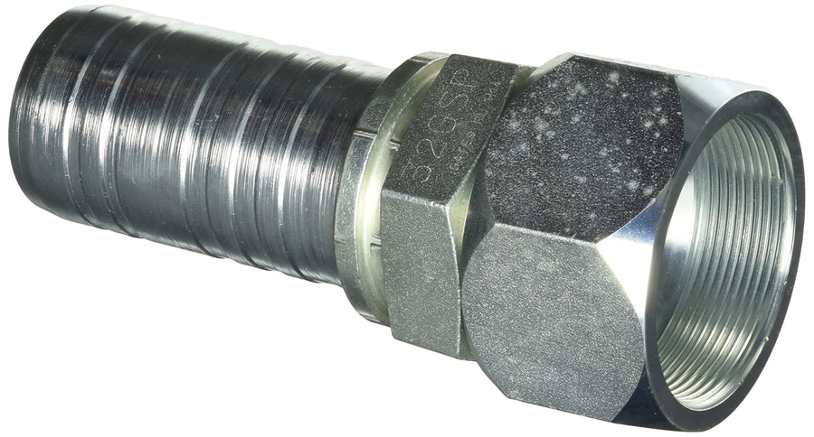GlobalSpiral Gates 32GSP-32FJX Couplings, Female JIC 37° Flare Swivel, Zinc Plated Carbon Steel, 6.80", 2" ID