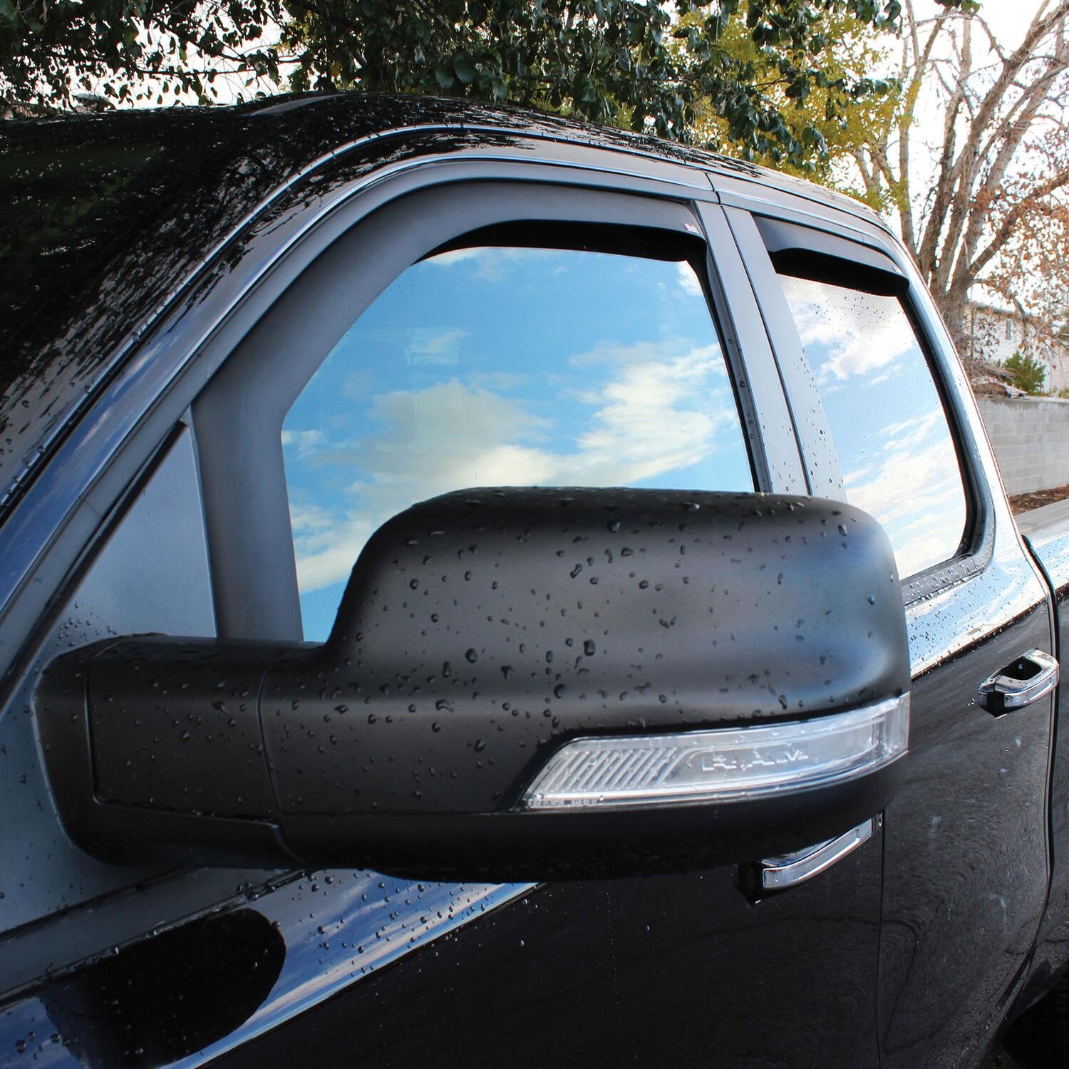 Westin 72-35909 Wind Deflector in-Channel 4pc Matte fits 2019-2025 Ram 1500 Quad Cab (Exc Classic)